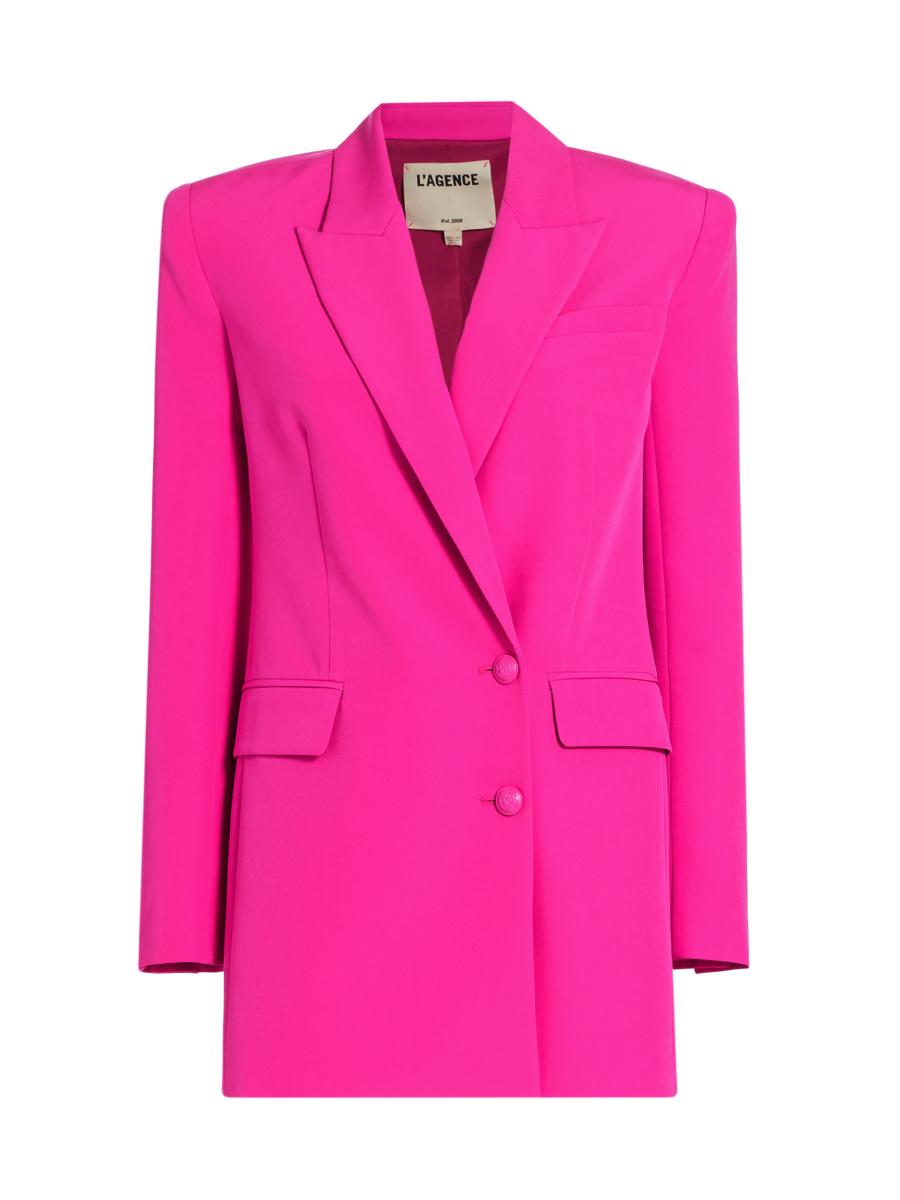 L'AGENCE Marlee Double-Breasted Blazer Minidress | Saks Fifth Avenue