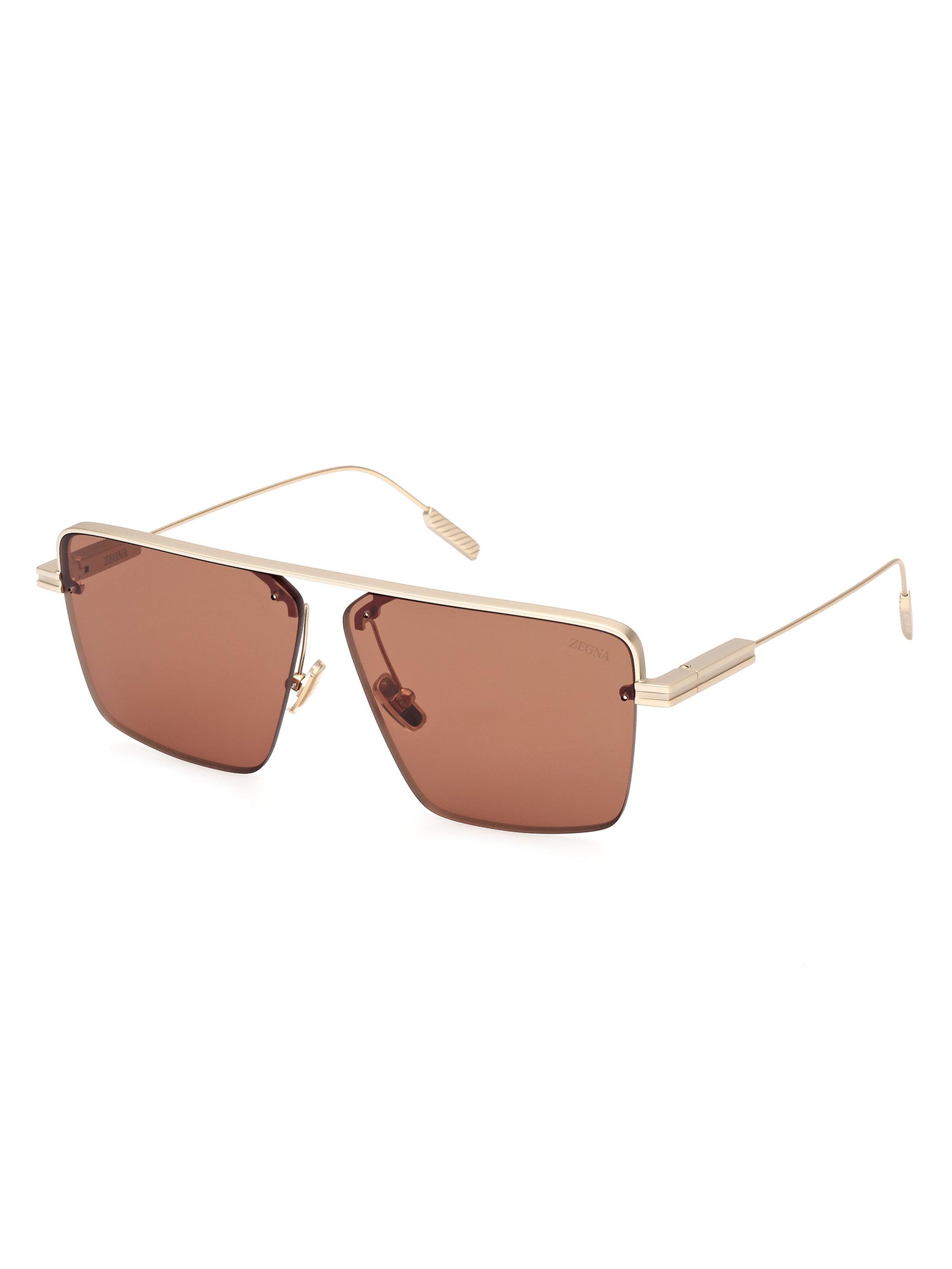 ZEGNA 61MM Geometric Sunglasses | Saks Fifth Avenue