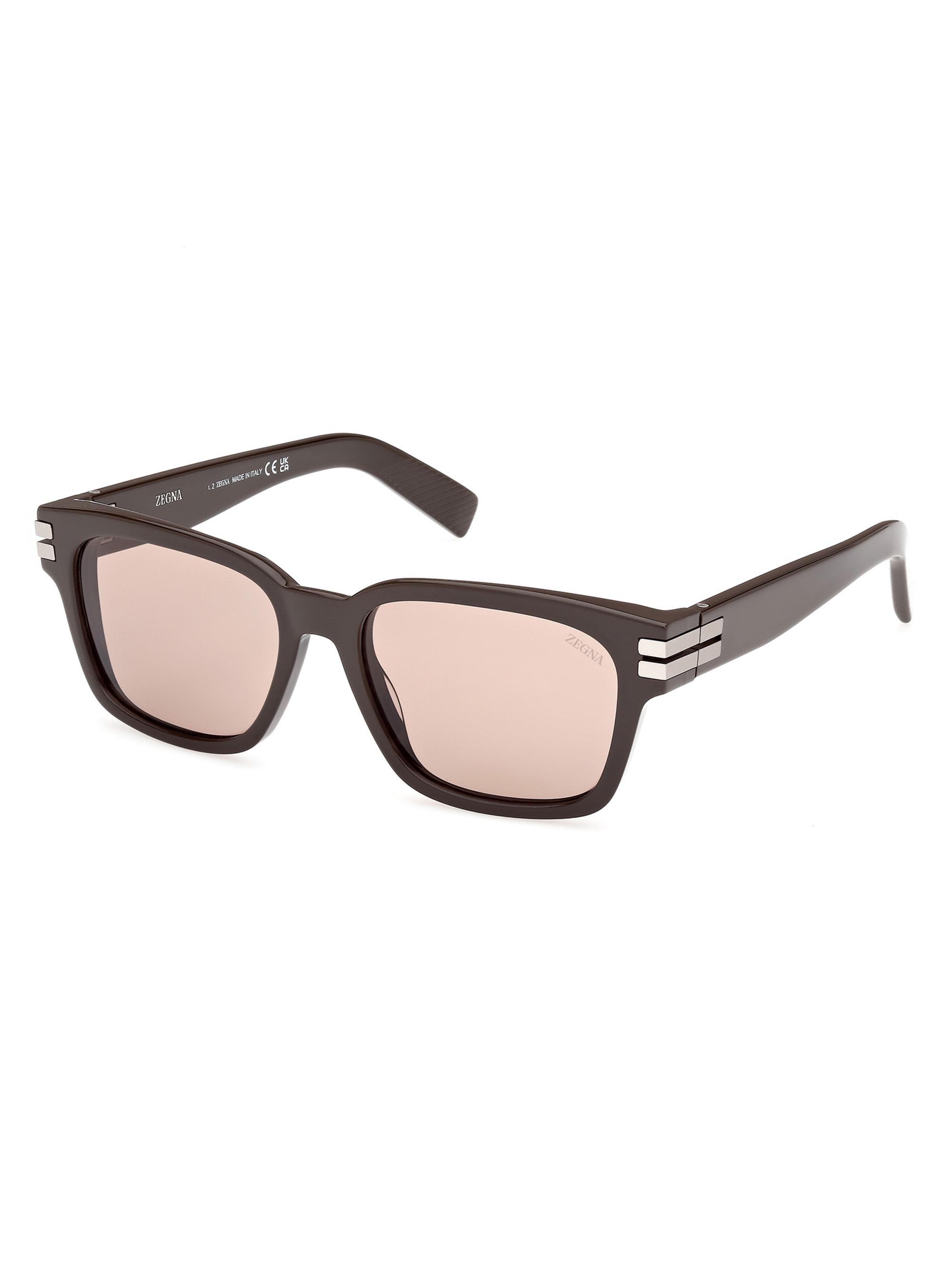 定価5.5万 ZEGNA サングラス スクエア イタリア製 ZEGNA 55MM Rectangular Sunglasses | Saks Fifth Avenue