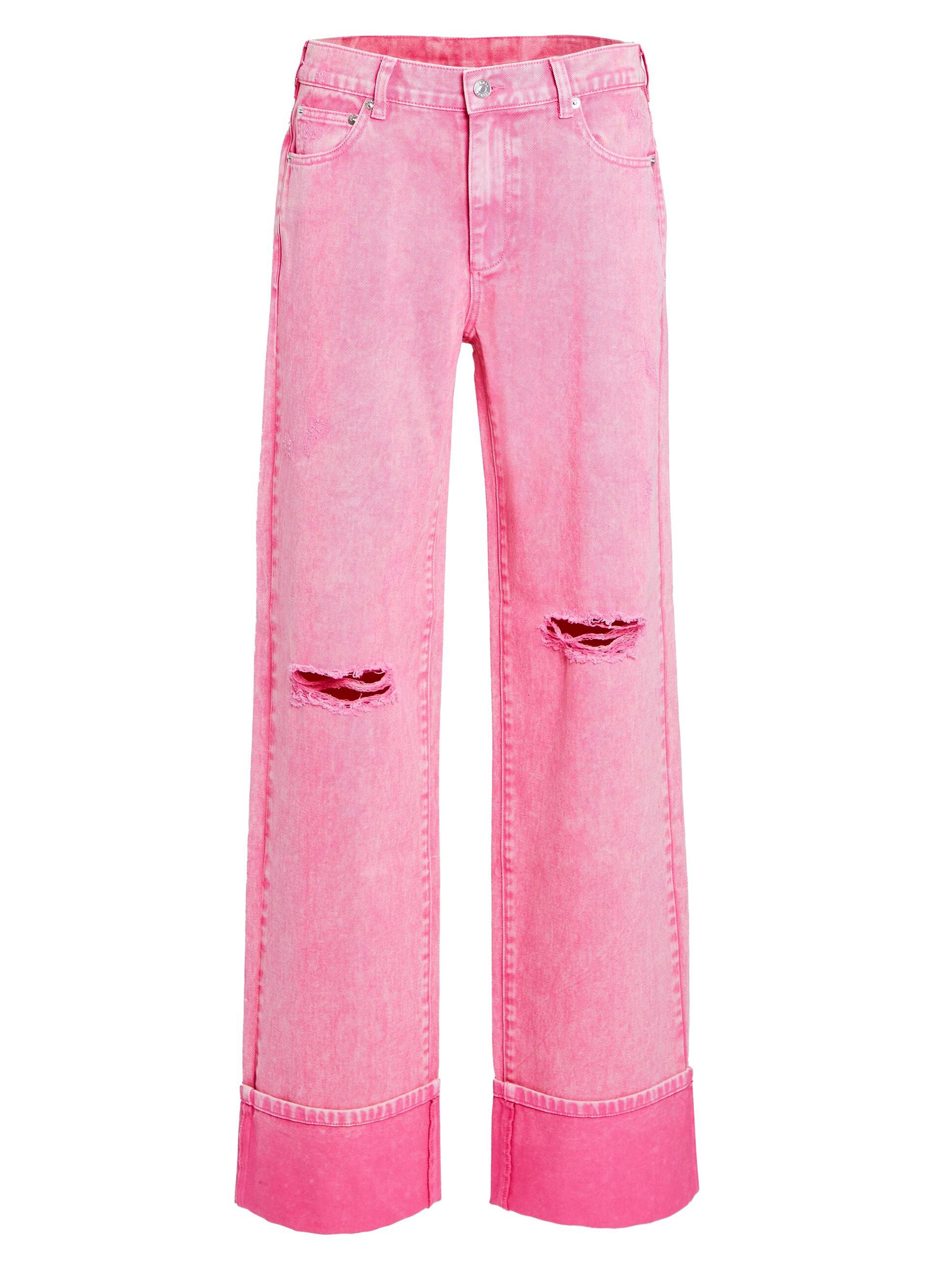 Ser.o.ya Women's Margot Cuffed Boyfriend Jeans - Malibu Pink