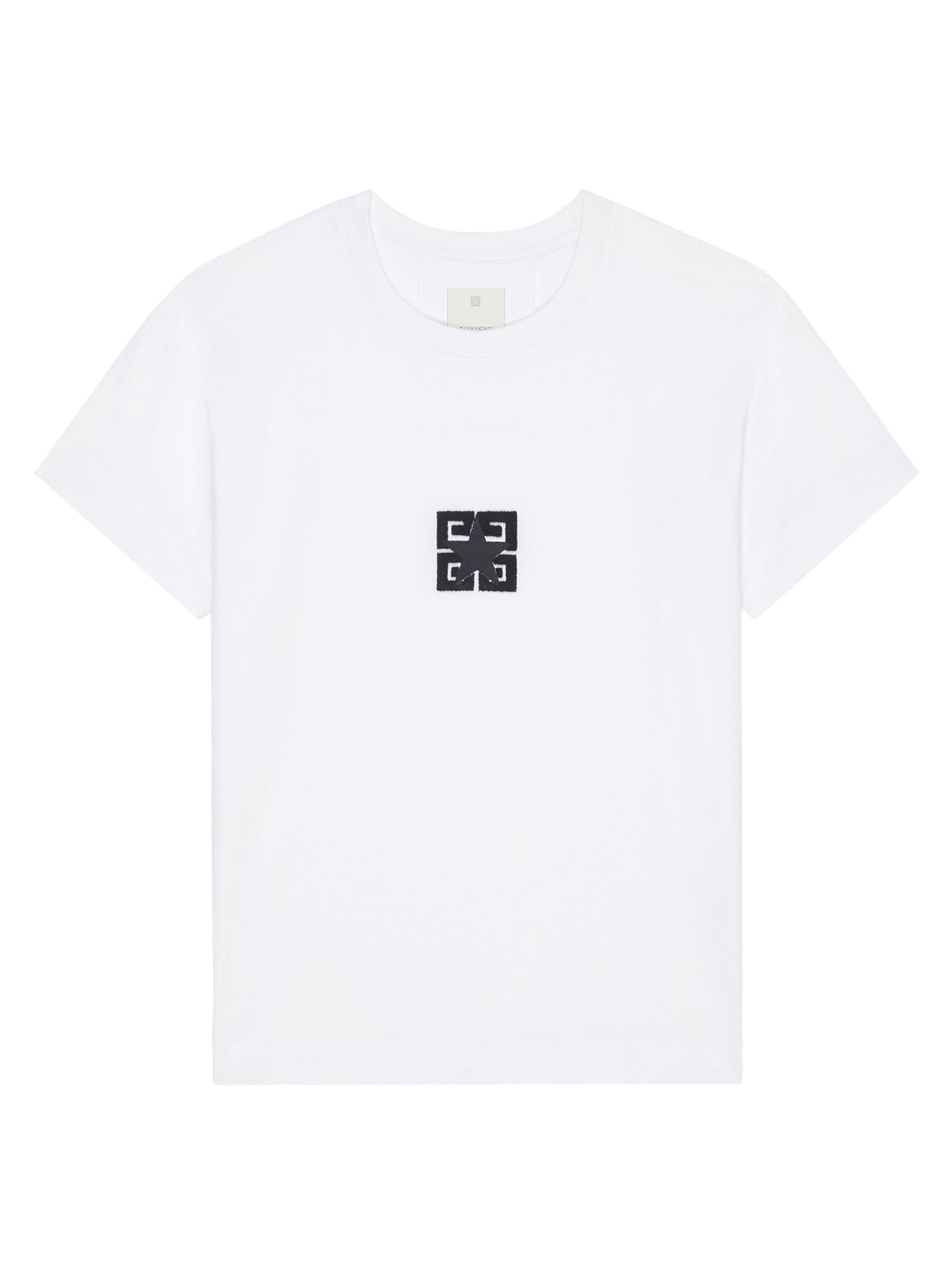 Givenchy Men's 4G Stars Boxy Fit T-Shirt in Cotton - White