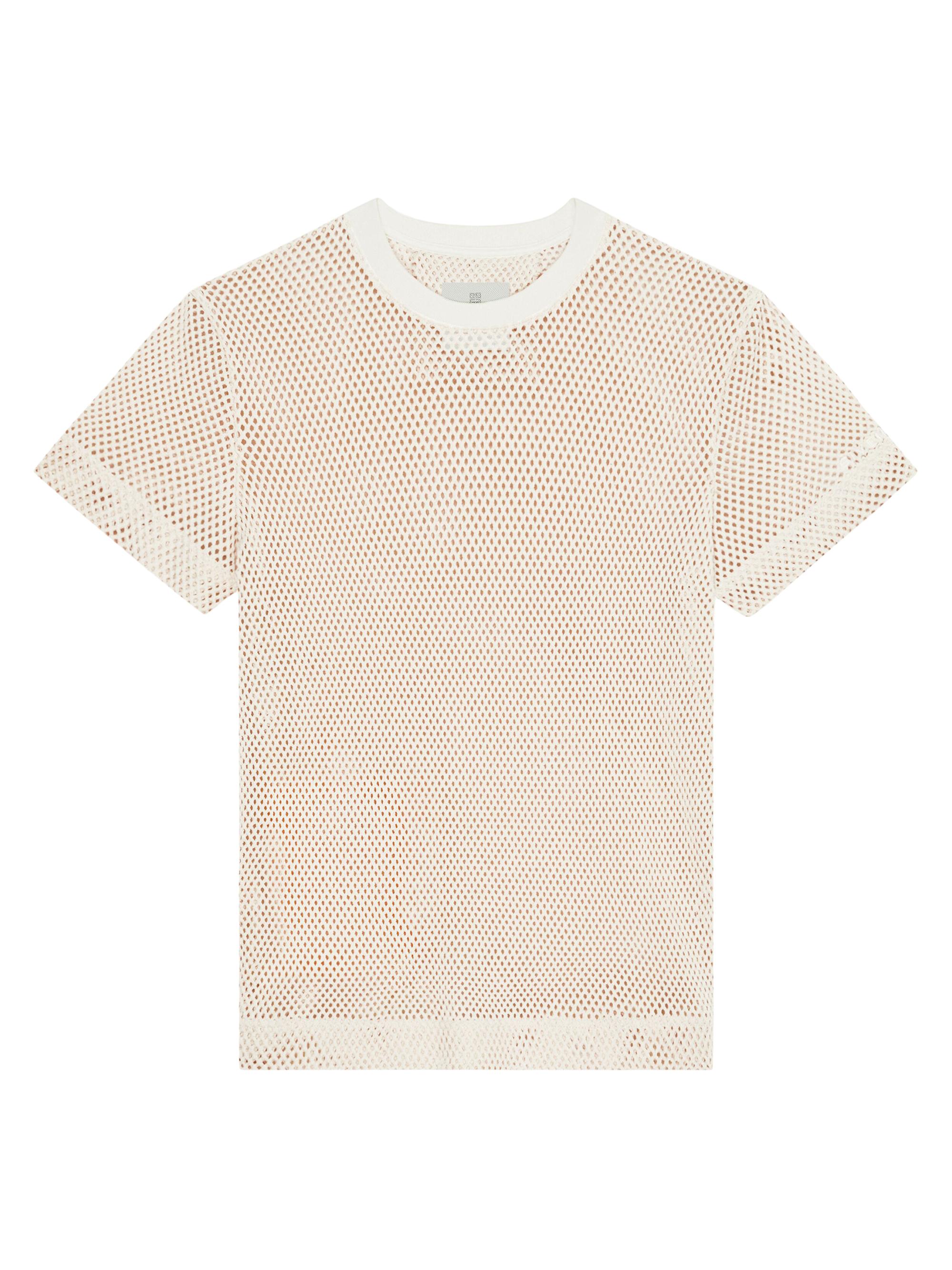 Givenchy Men's Extra Slim Fit T-Shirt in Mesh - Off White
