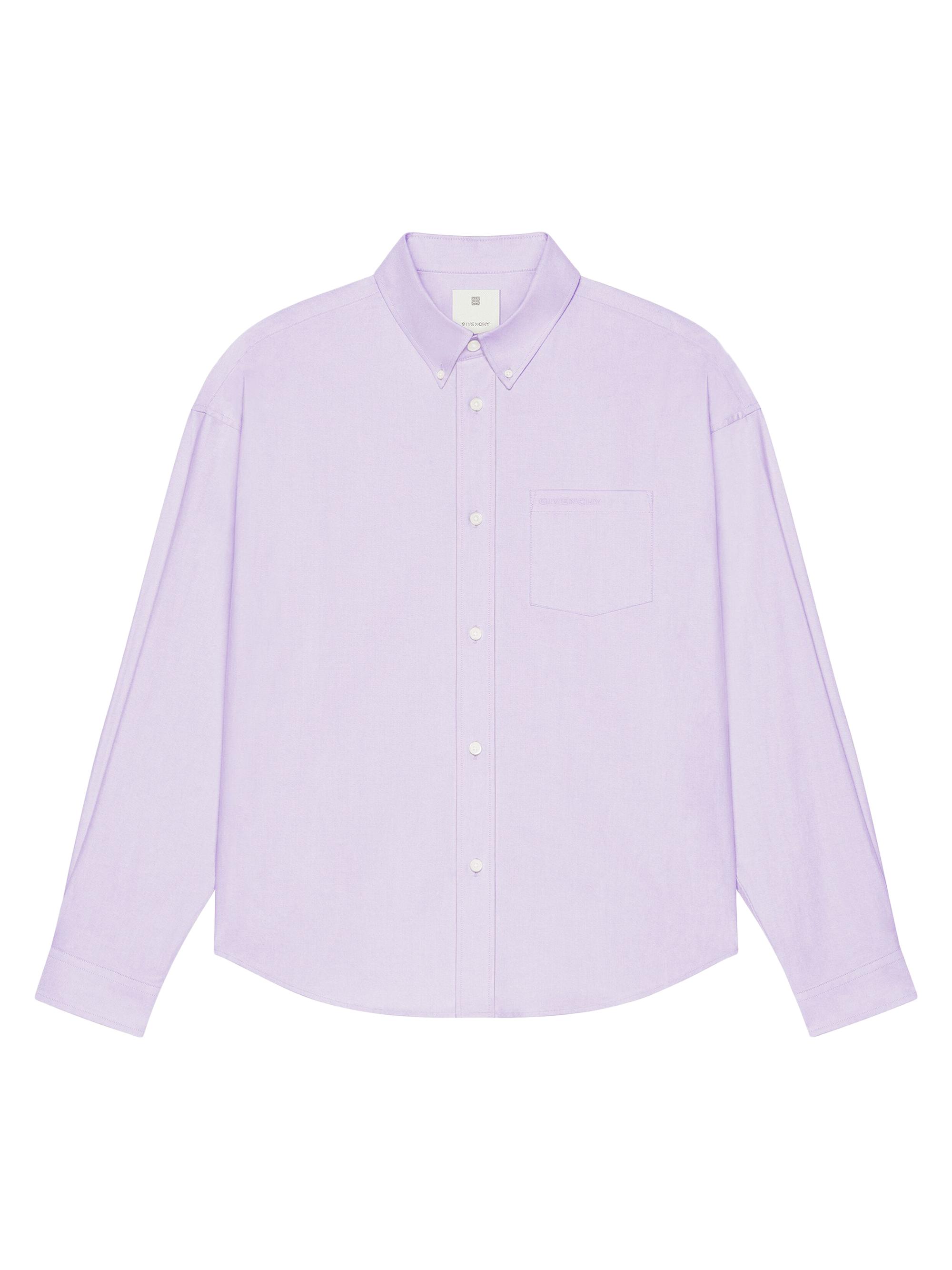 Givenchy Men's Shirt In Cotton With Pocket - Lilac