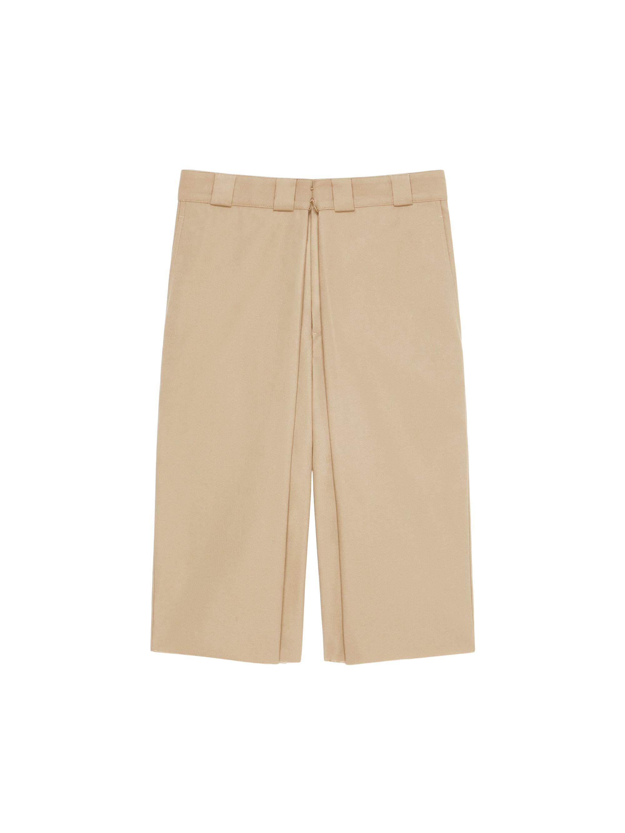 Givenchy Men's Extra Wide Chino Bermuda Shorts in Canvas - Beige
