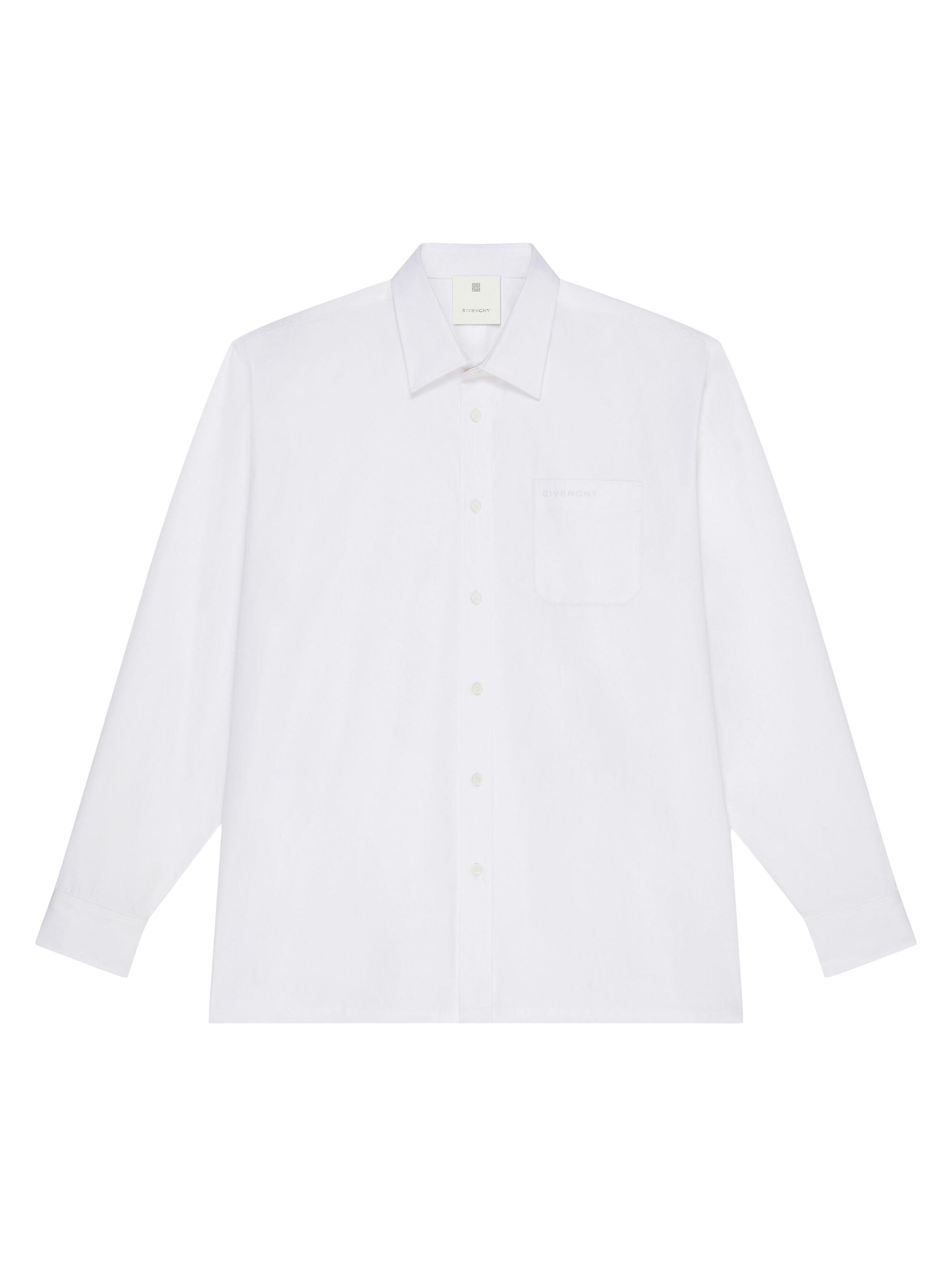 Givenchy Men's Shirt in Poplin - White