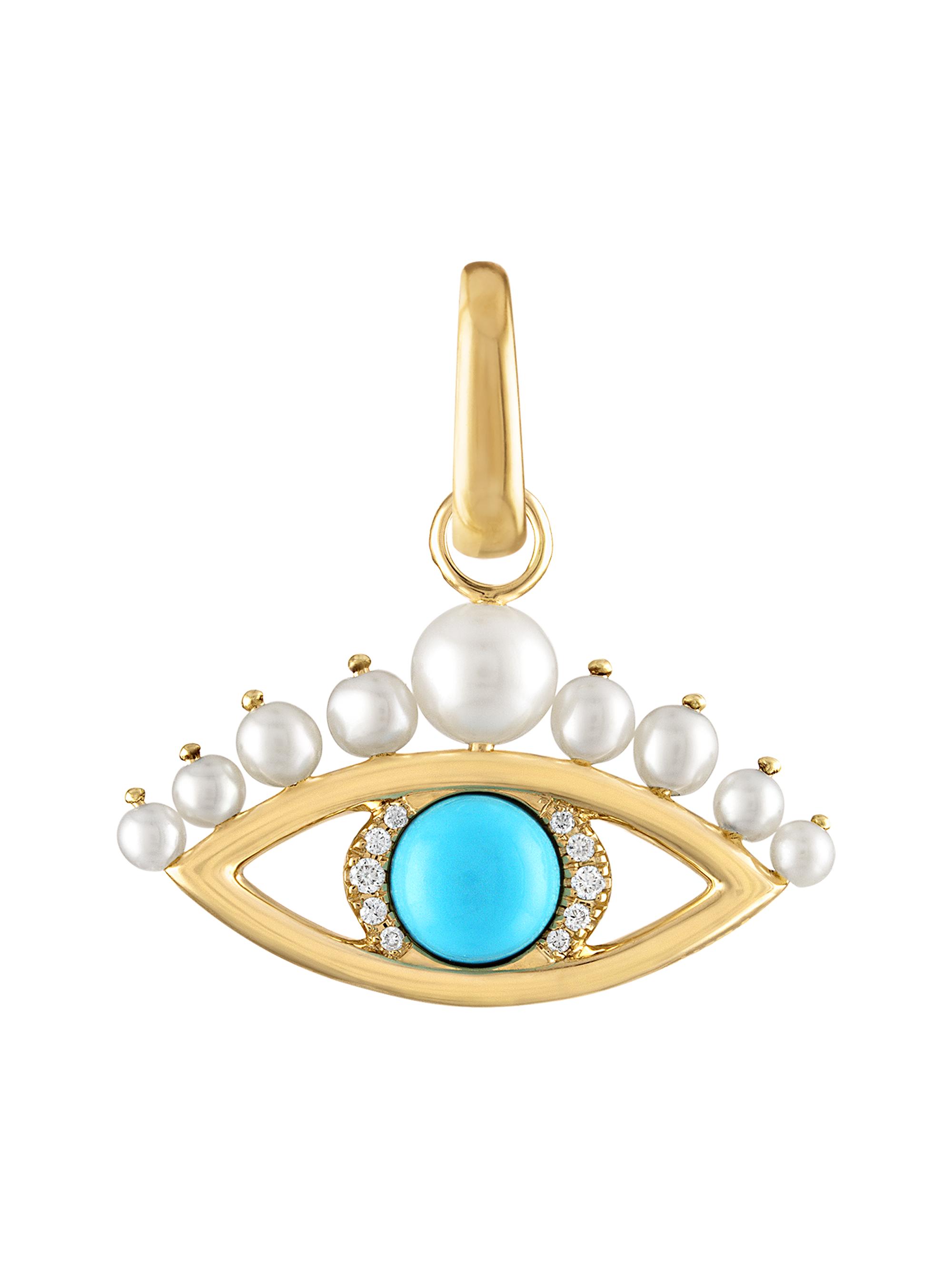 Eden Presley Women's Rock Protect Yourself 14K Yellow Gold & Multi-Gemstone Eye Pendant - Yellow Gold