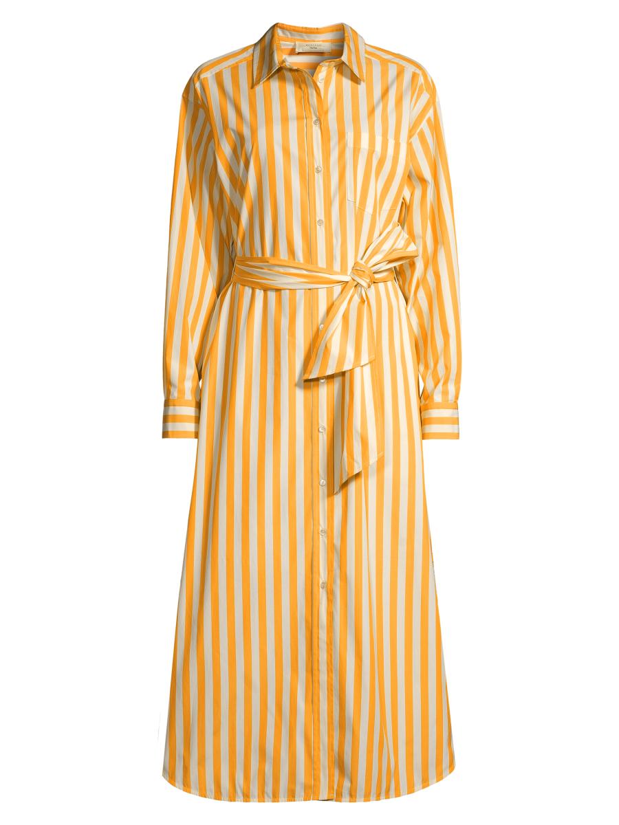 ワンピース S Max Mara CELESTE POPELINE STRIPES PRINT DRESS Max Mara S Max Mara Celeste Stripes Poplin Dress - Blue - 24