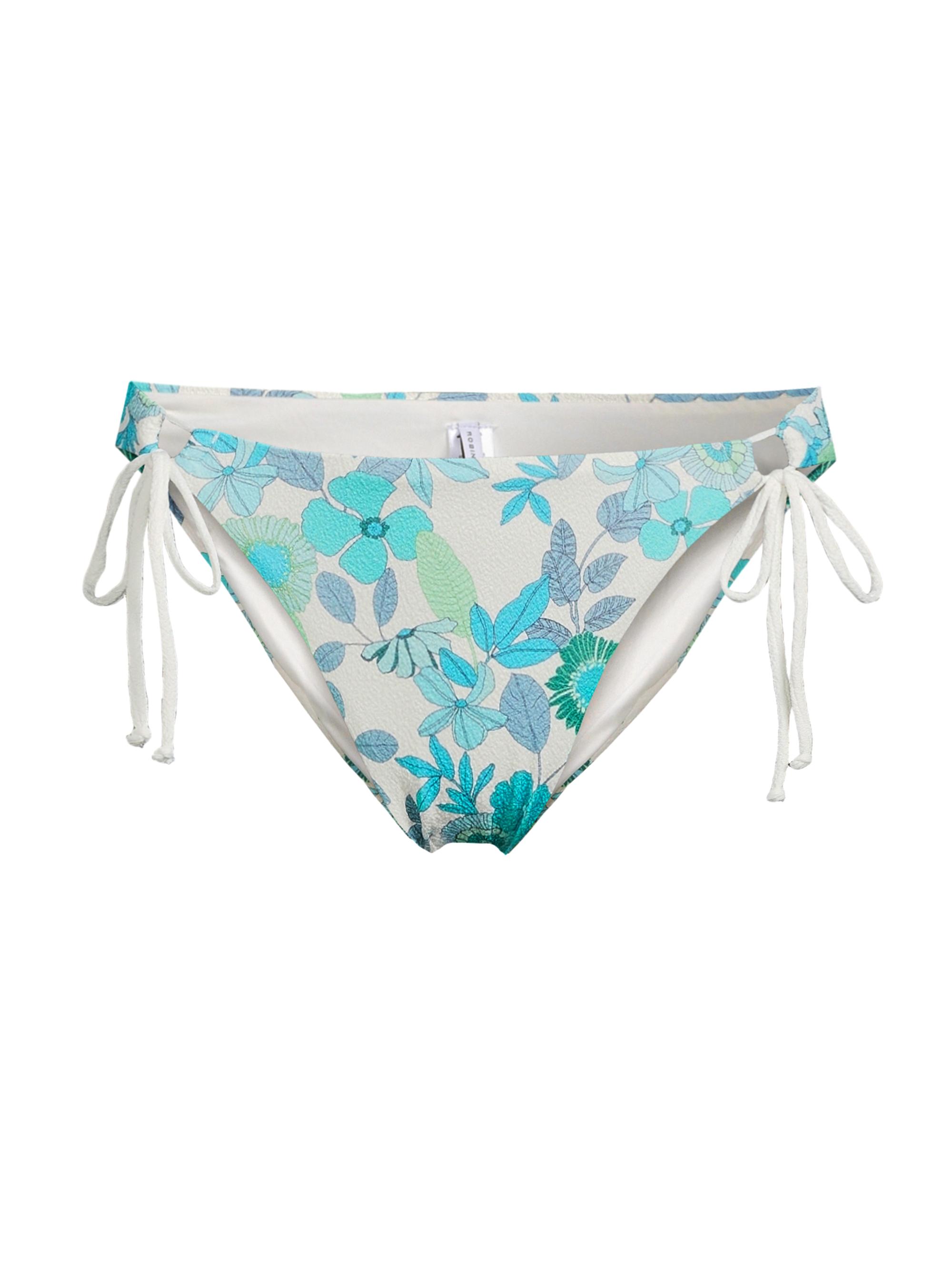Robin Piccone Women's Nerissa Floral Tie Bikini Bottom - Blue Combo