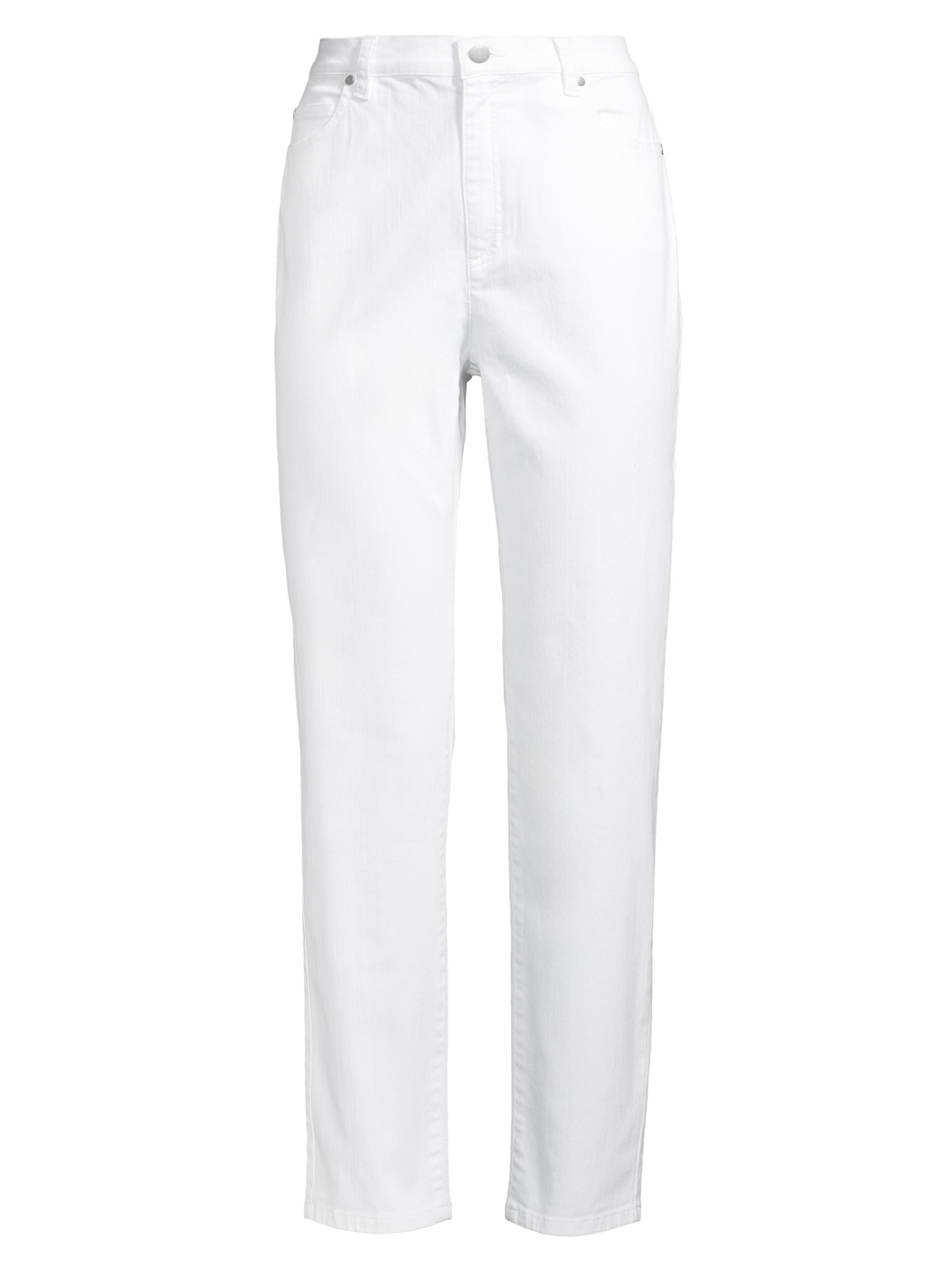 Eileen Fisher Women's High-Rise Straight-Leg Jeans - White