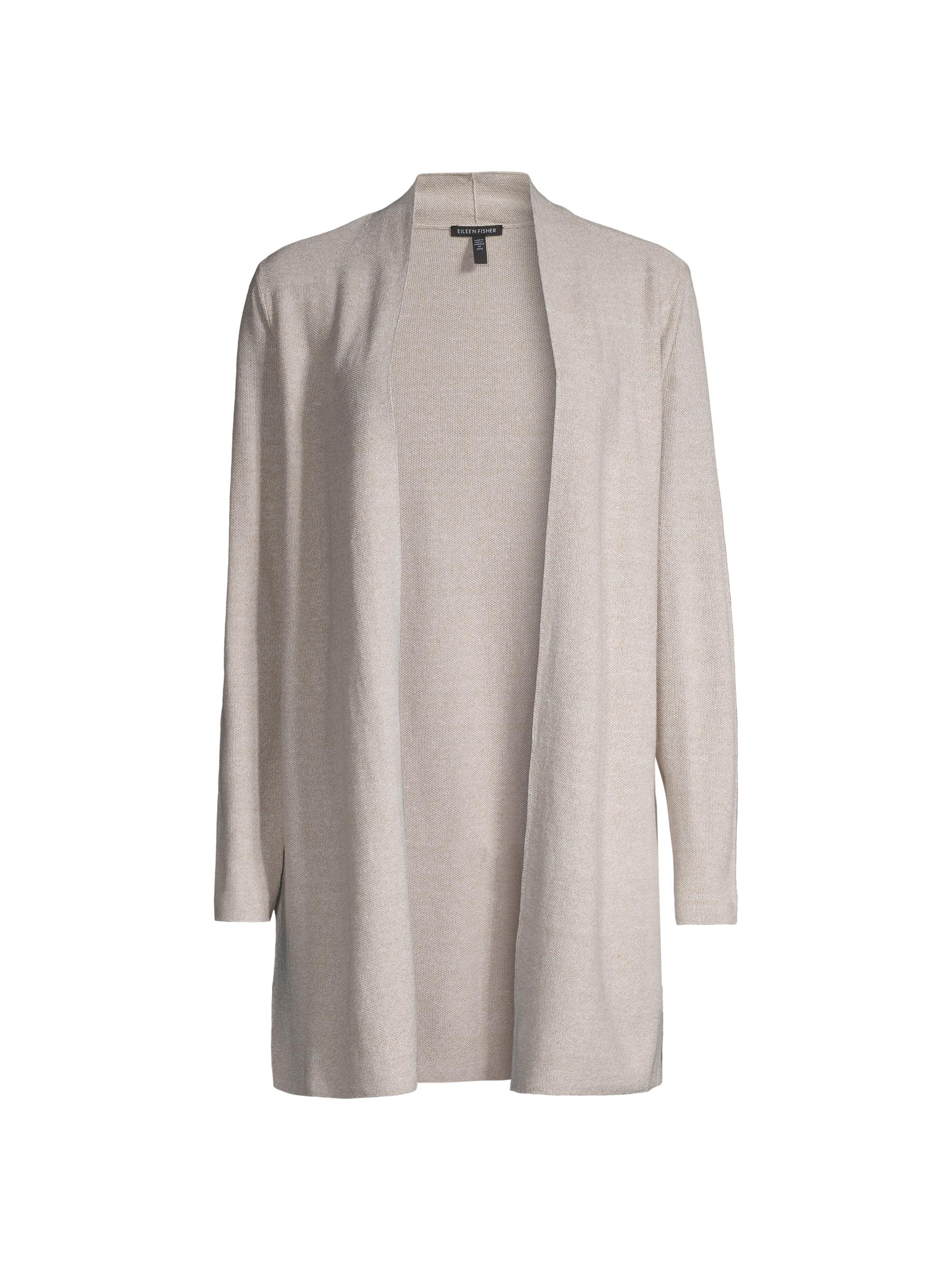 Eileen Fisher Women's Long Linen & Cotton Cardigan - Natural