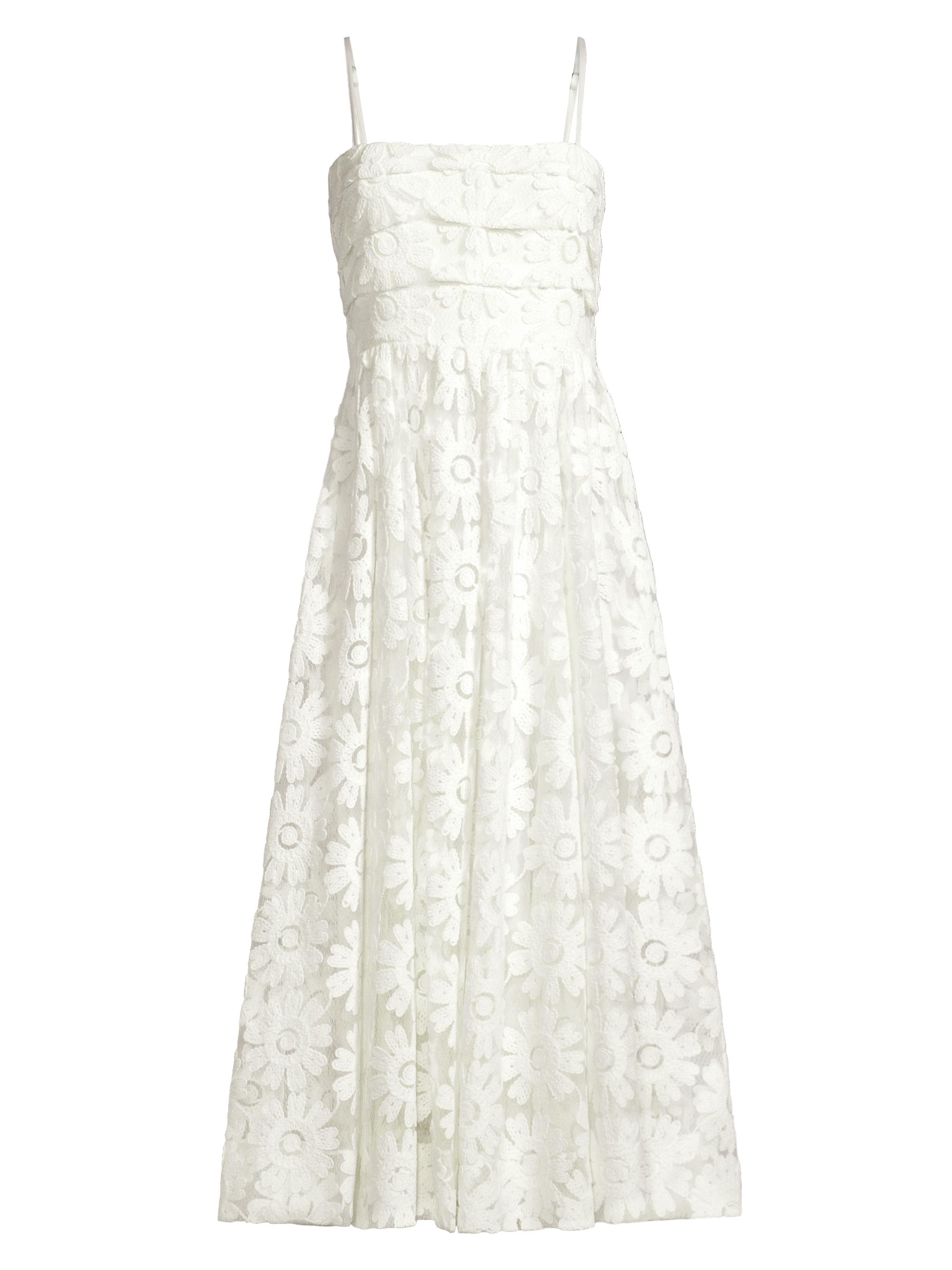 Likely Women's Geno Floral Lace Midi-Dress - White