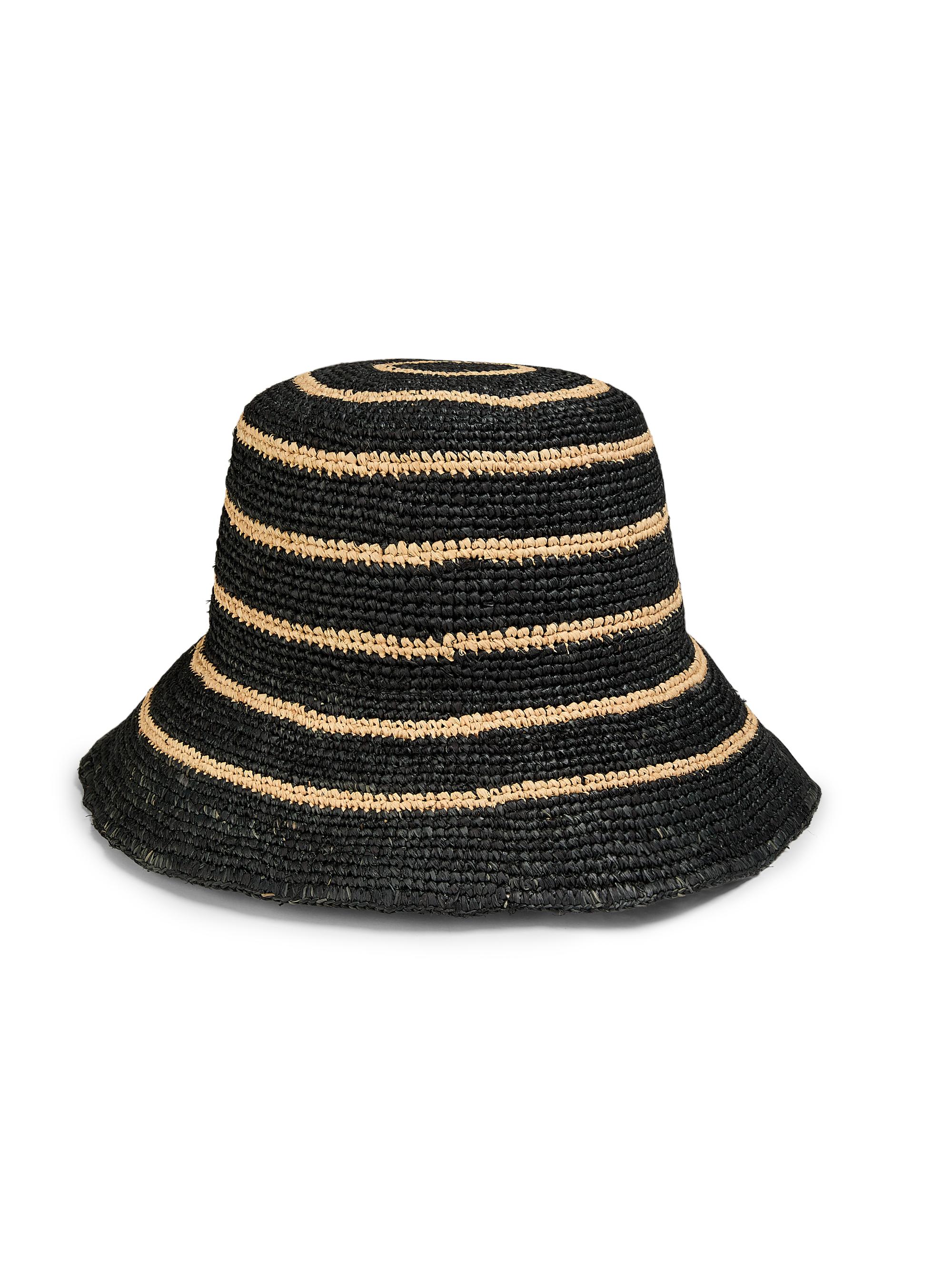 LOEWE LOEWE x Paula's Ibiza Anagram Striped Raffia Bucket Hat