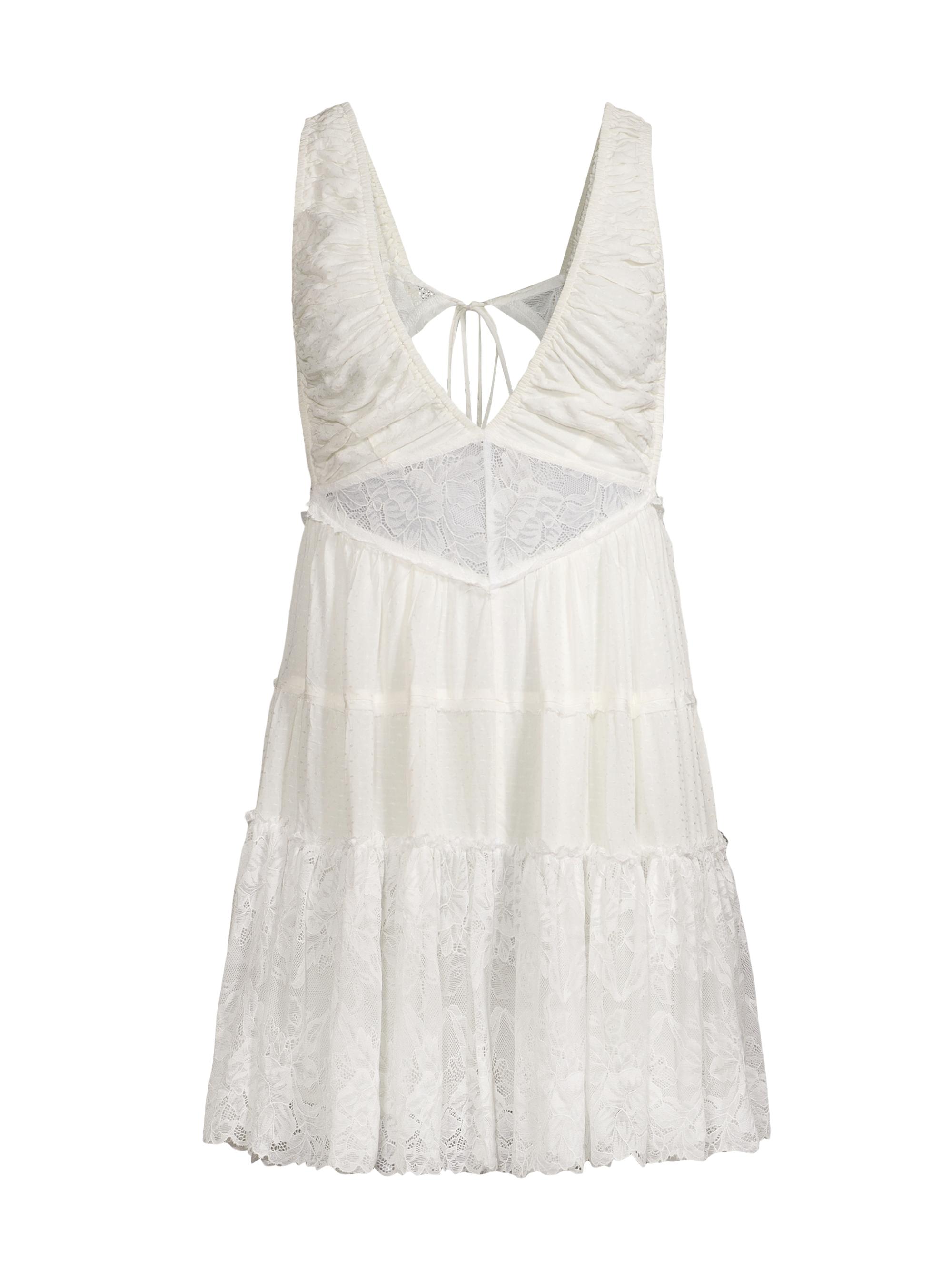 Free People Women's Spring Fling Lace Open-Back Romper -