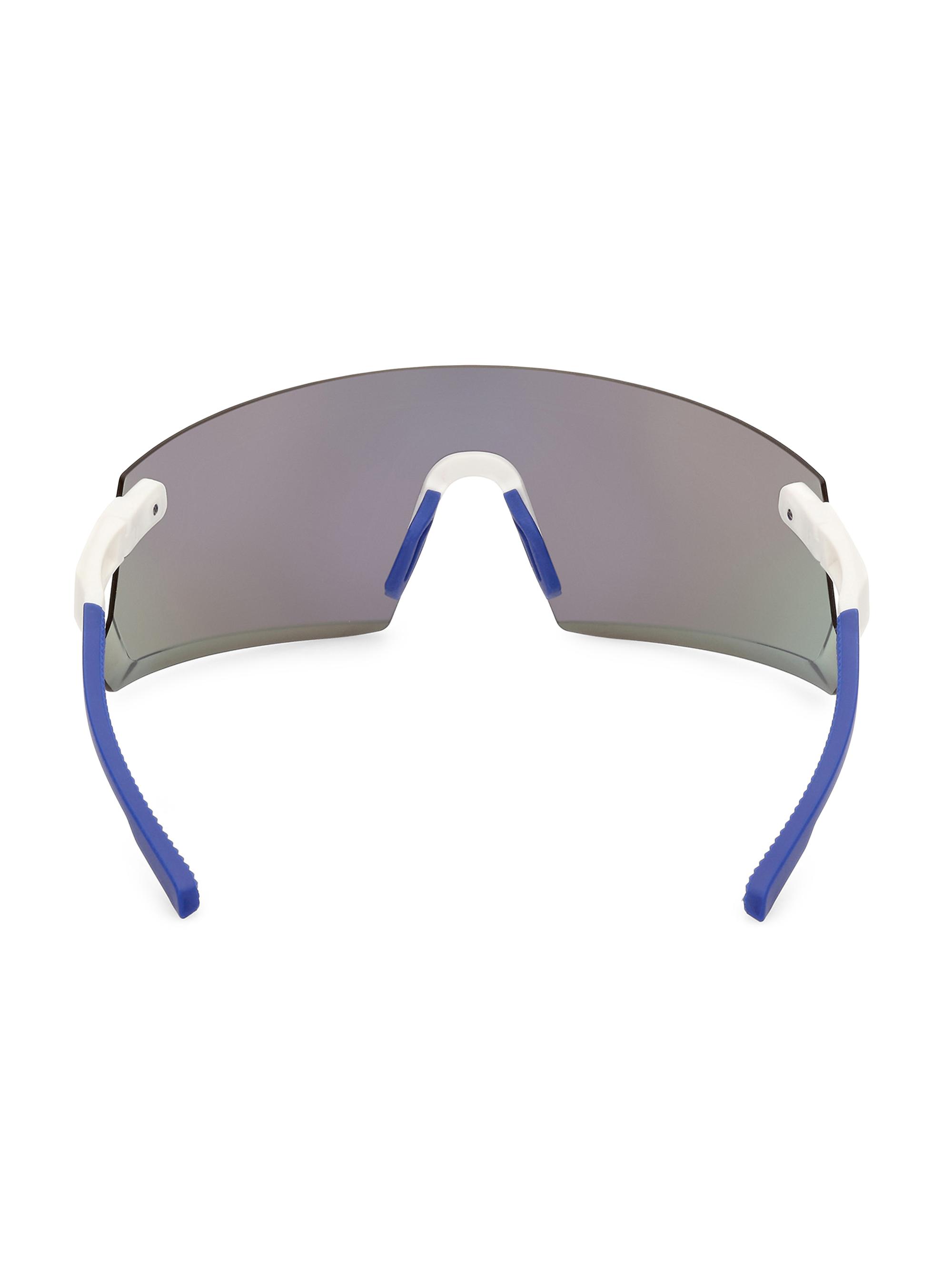 adidas Men's Shield Sunglasses - White Brown Mirror