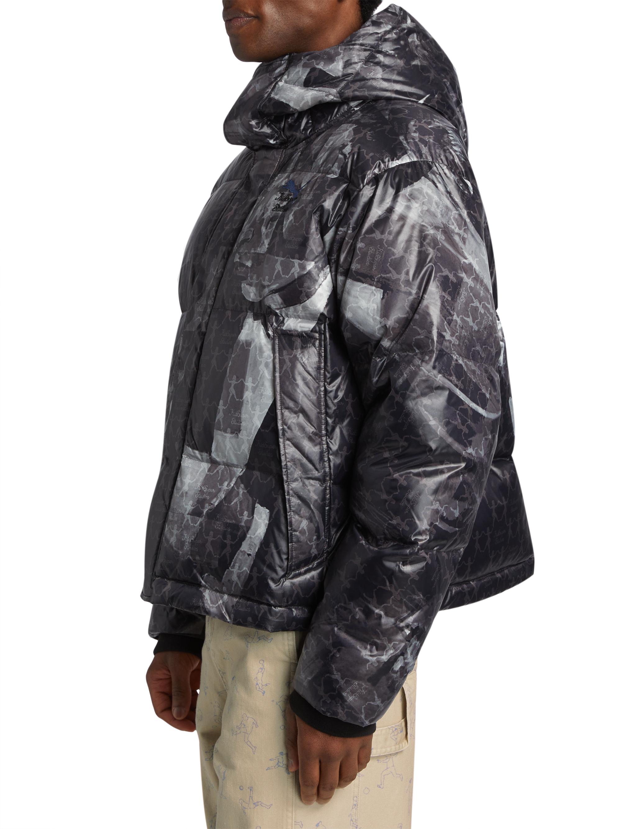 Puma Puma x KidSuper MMQ Graphic Hooded Puffer Jacket | Saks Fifth