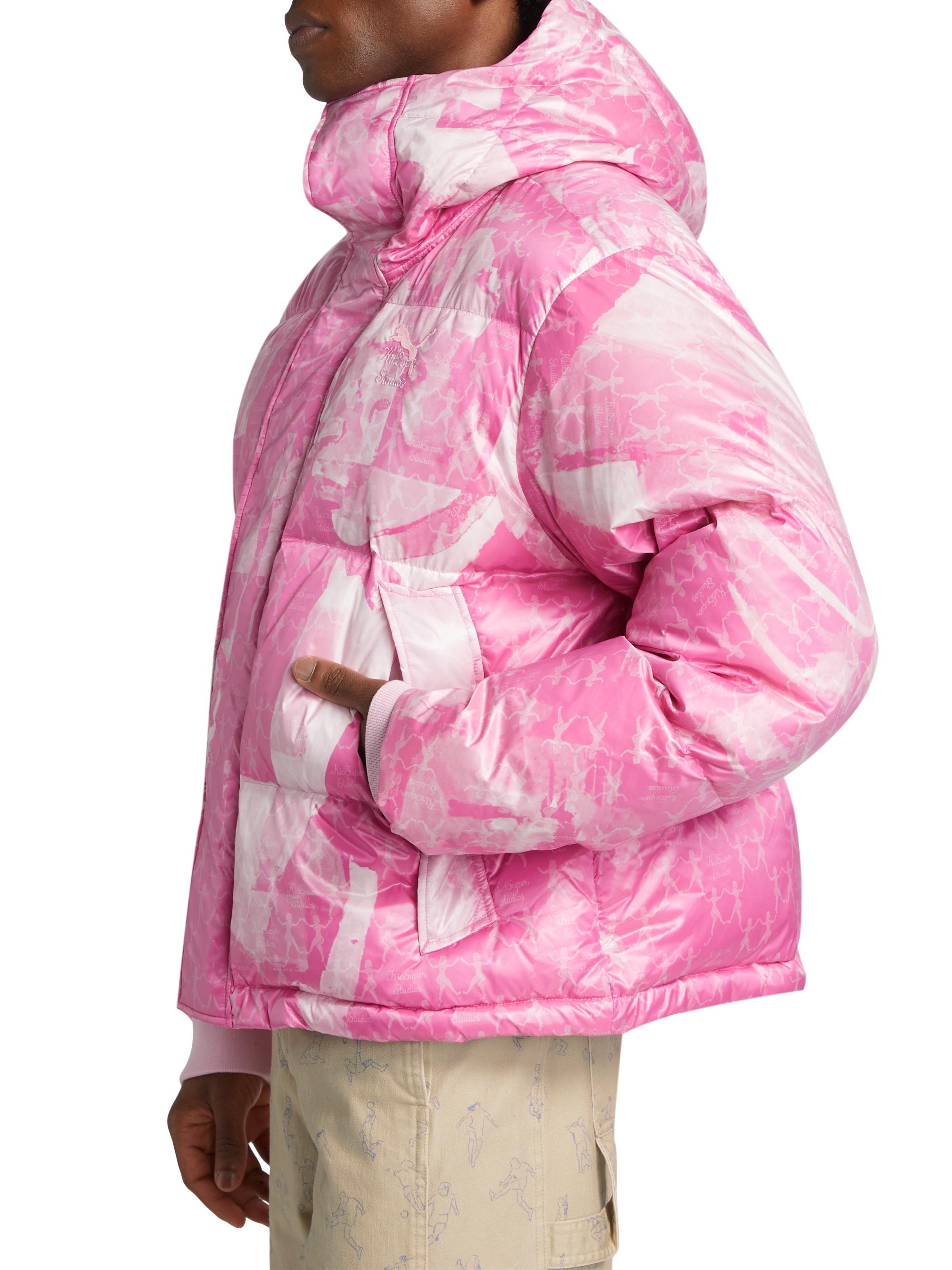 Puma Puma x KidSuper Graphic Hooded Puffer Jacket | Saks