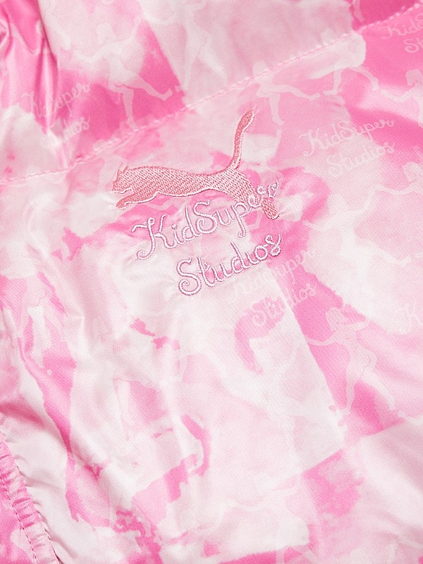 Shop Puma Puma x KidSuper Graphic Hooded Puffer Jacket Shop Puma Puma x KidSuper Graphic Hooded Puffer Jacket
