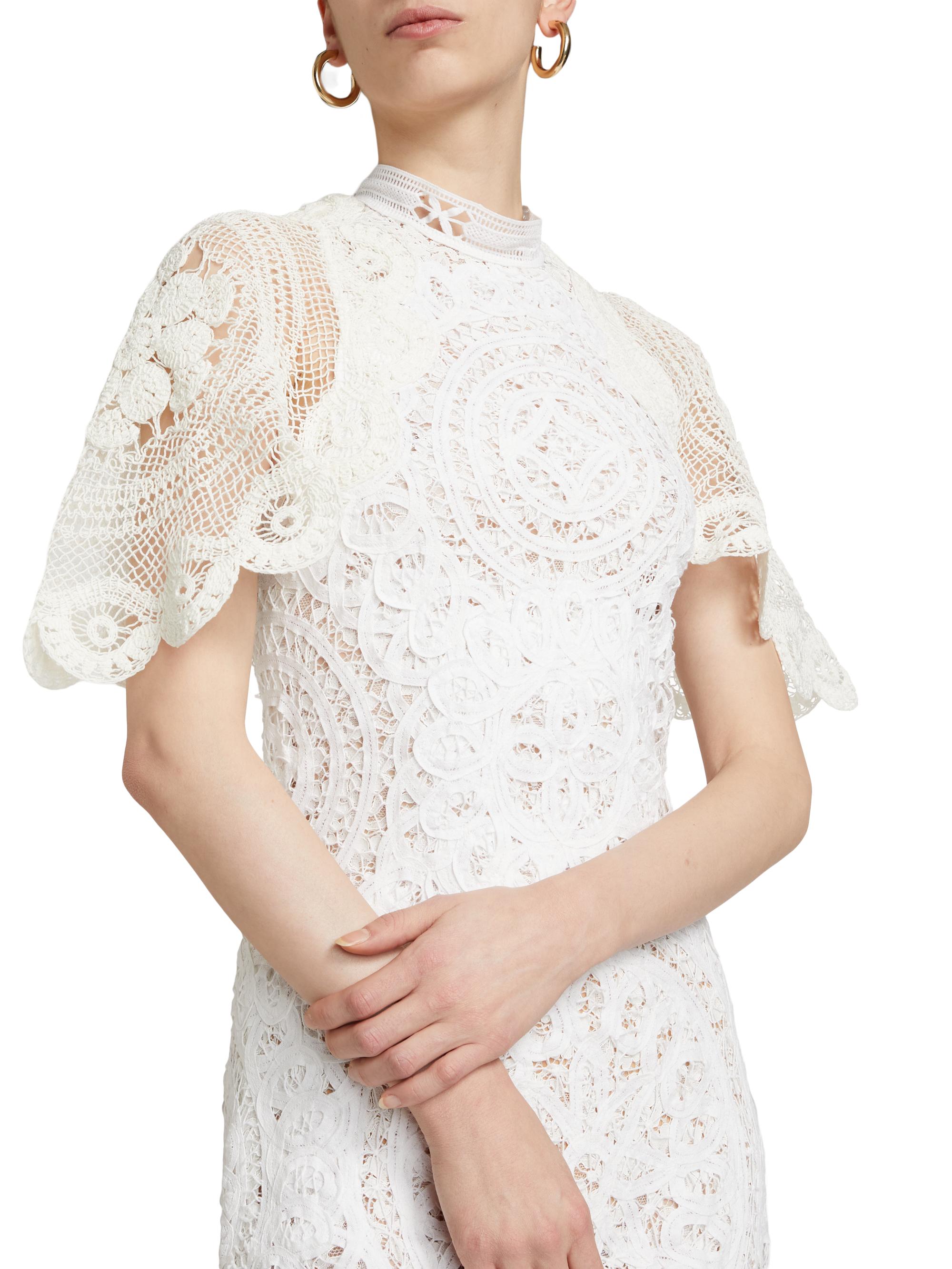 Sea Anastasia Battenburg Lace Maxi Dress | Saks Fifth Avenue