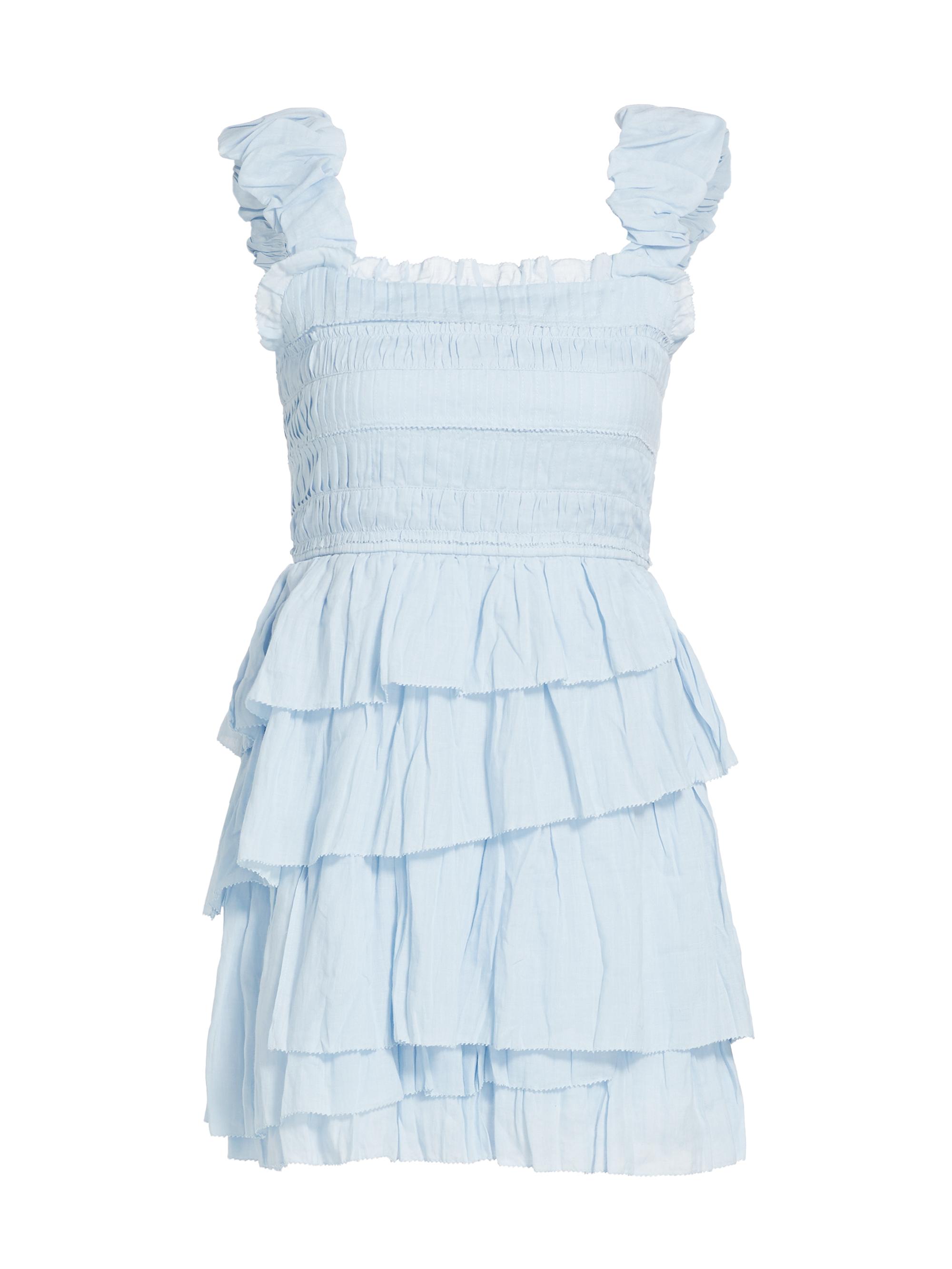 Sea Women's Cole Smocked Minidress - Sky