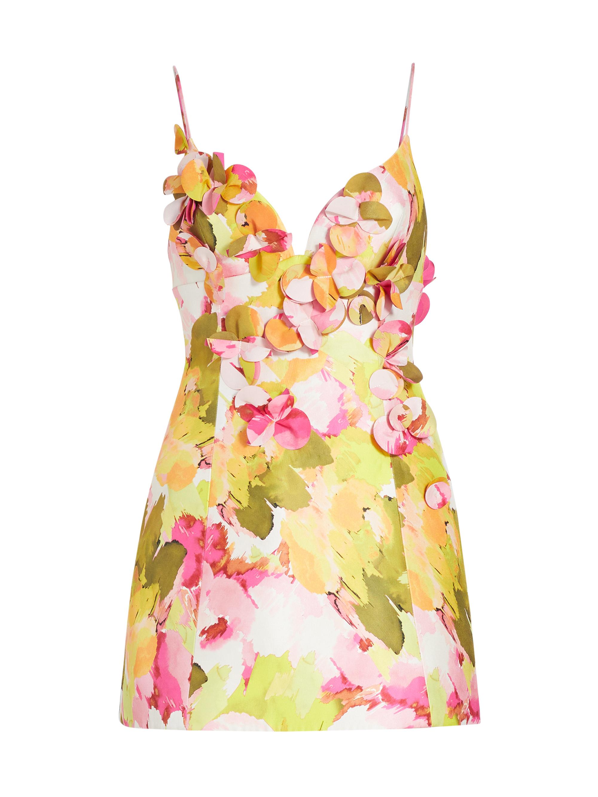 Versace Kids floral-print sleeveless dress - Yellow