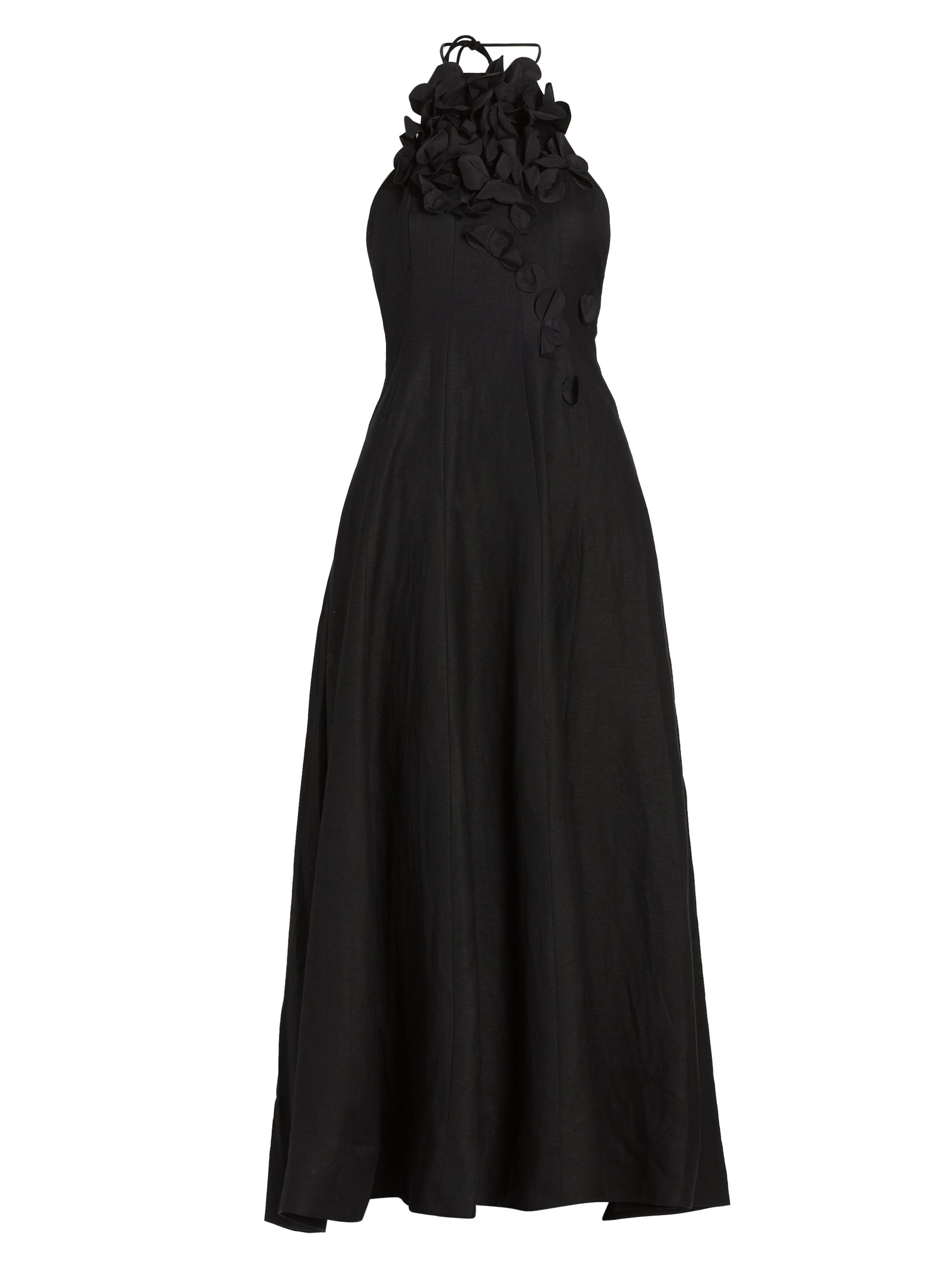 Acler Women's Toren Halter Linen-Blend Maxi Dress - Black