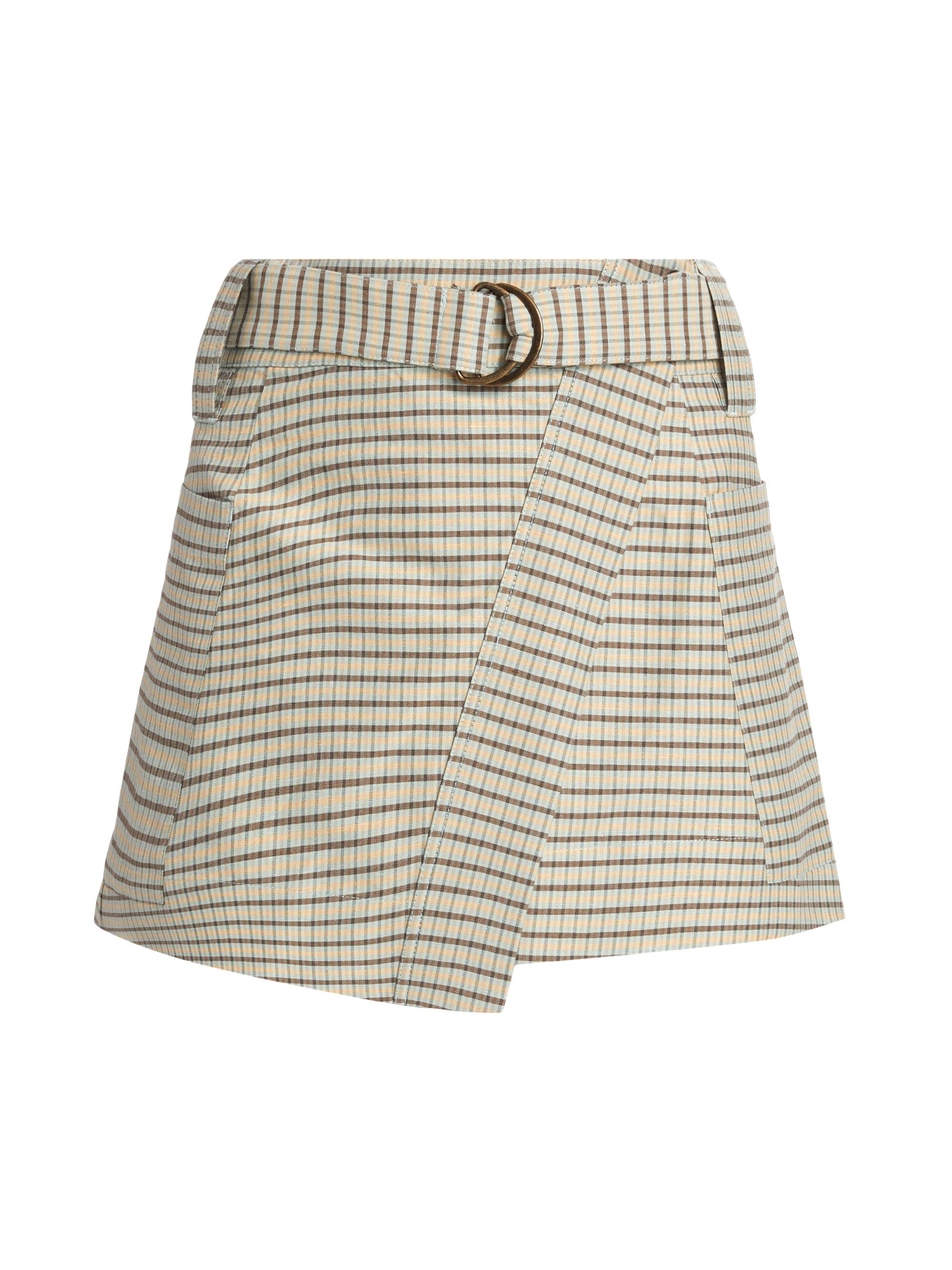 Rails Women's Deanna Checked Miniskirt - Sage Mini Check