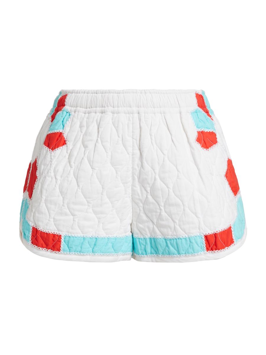 Rhode Mateo Quilted Cotton Shorts | Saks Fifth Avenue