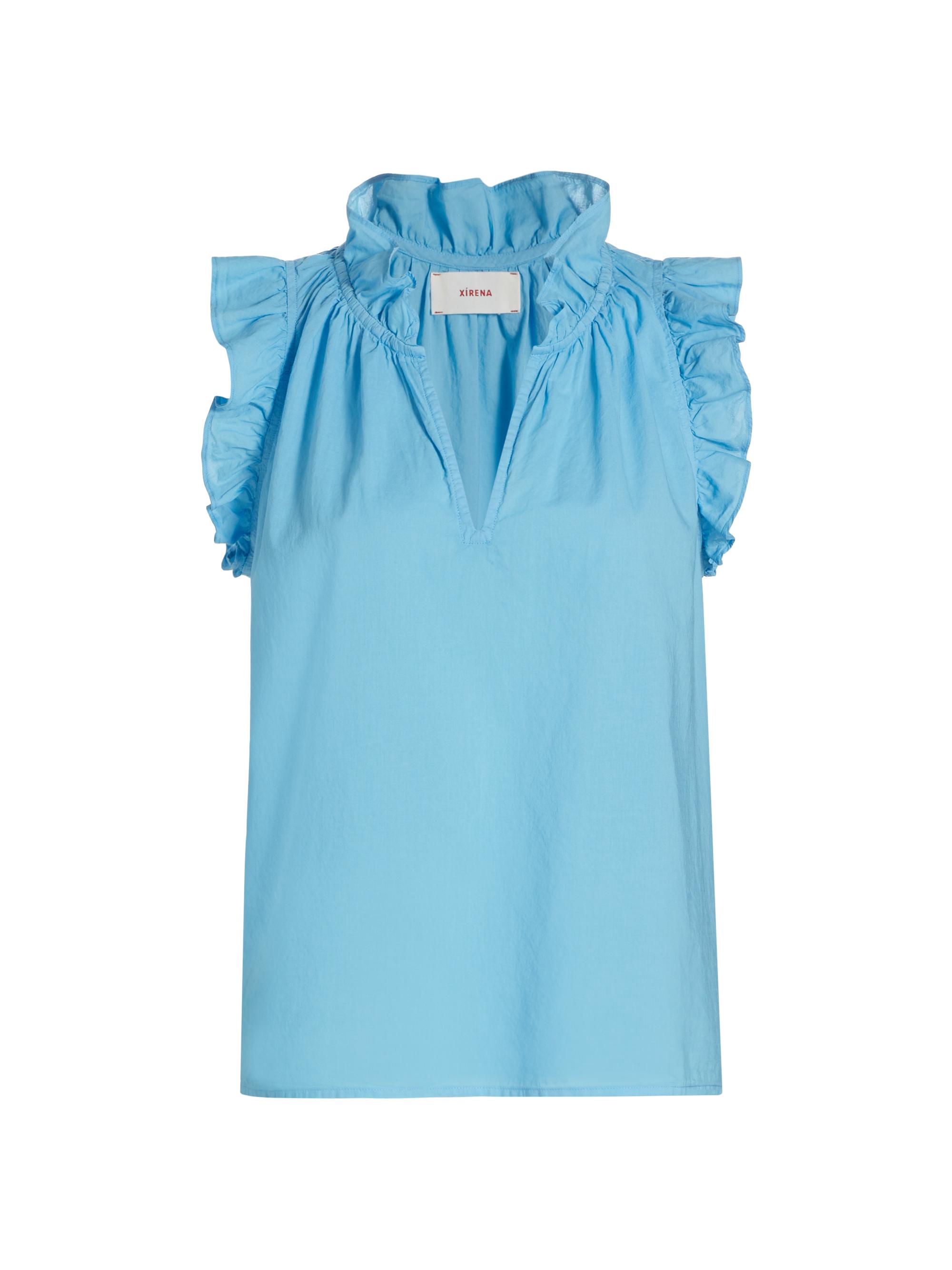 XÍRENA Women's Bex Cotton Sleeveless Top - Oceania