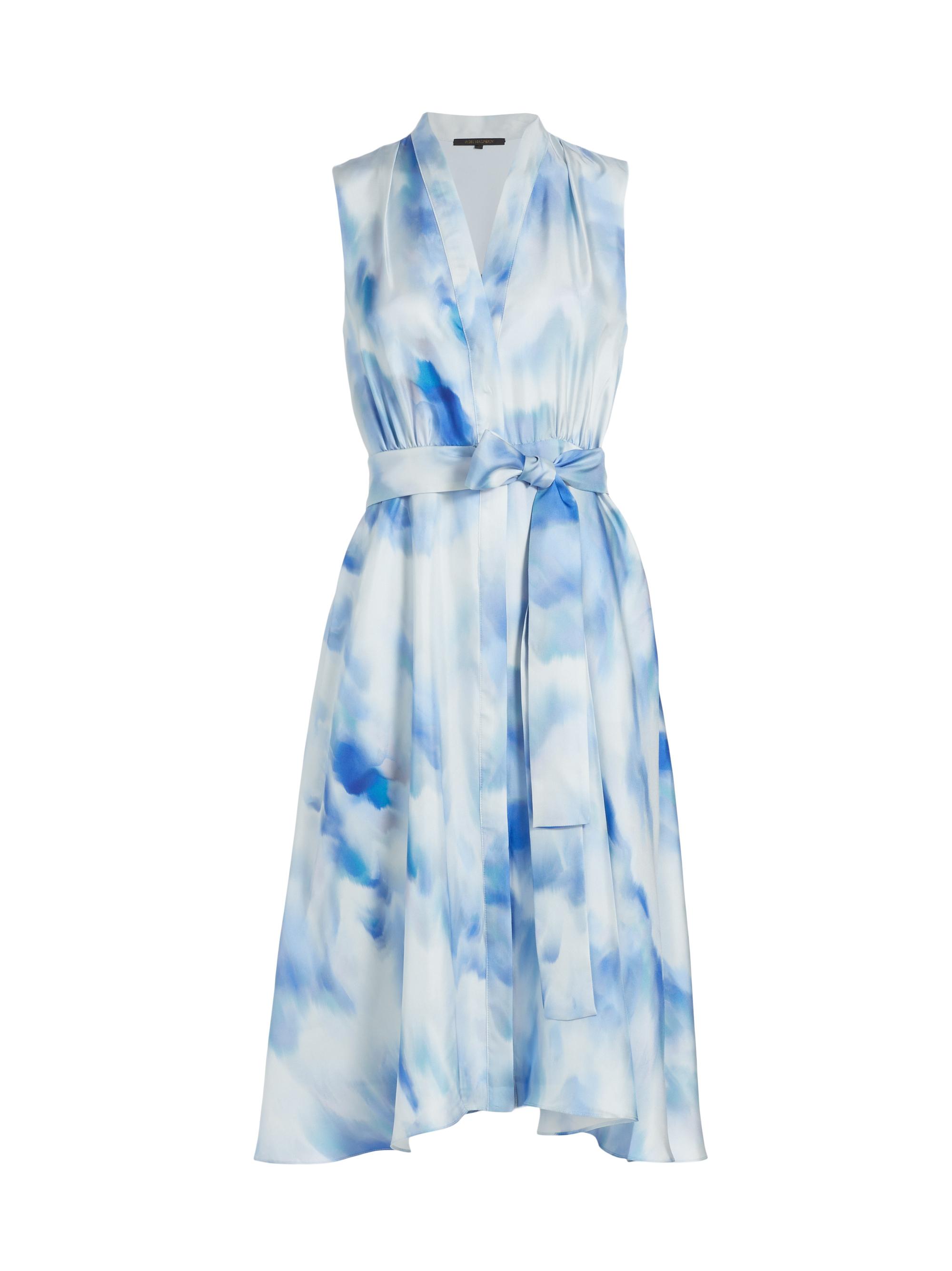 Kobi Halperin Women's Lexa Printed Silk Dress - Sky Multi