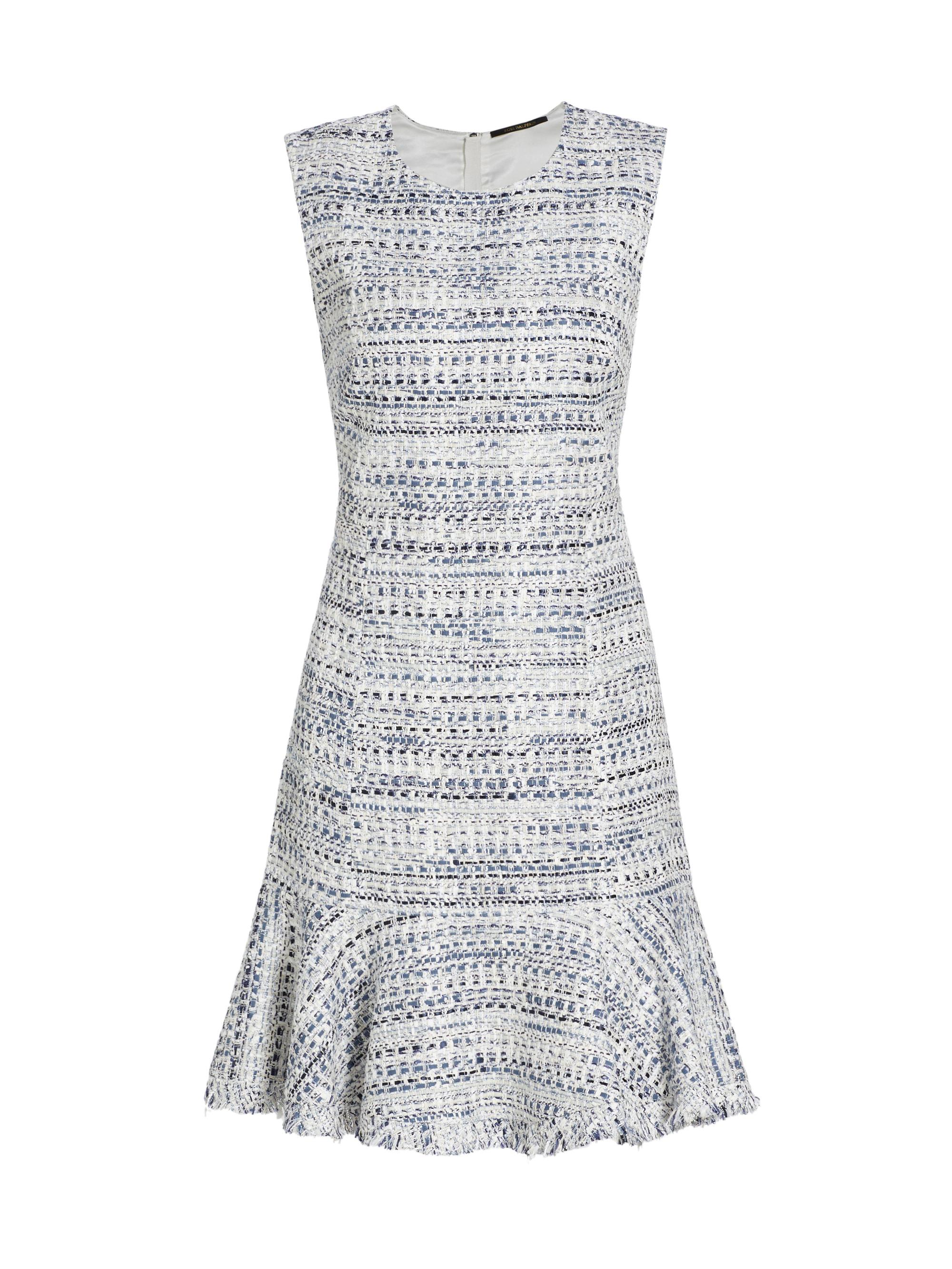 Kobi Halperin Women's Reed Cotton-Blend Tweed Dress - Blue Multi