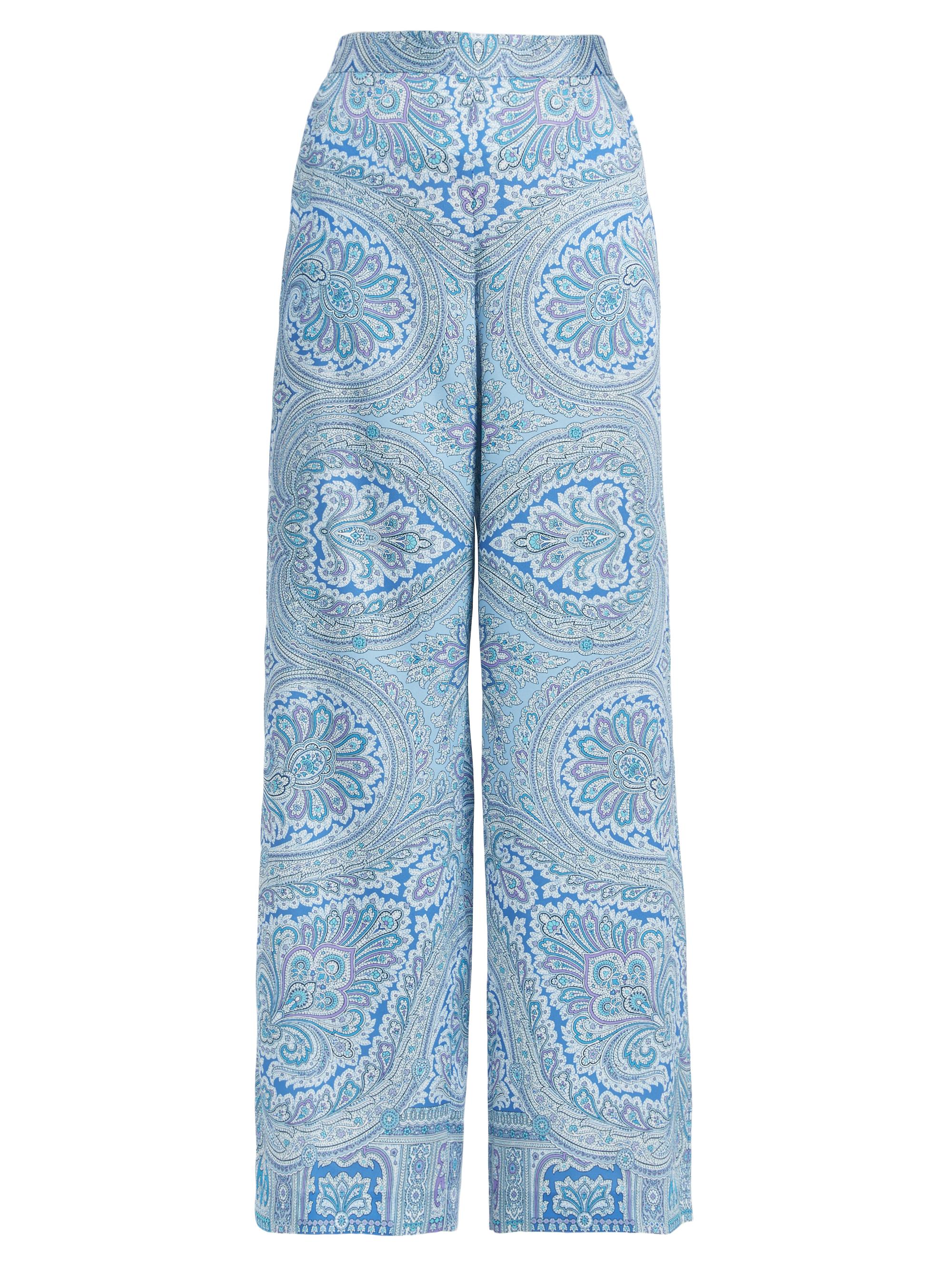 Kobi Halperin Women's Miley Paisley Wide-Leg Pants - Powder Blue Multi