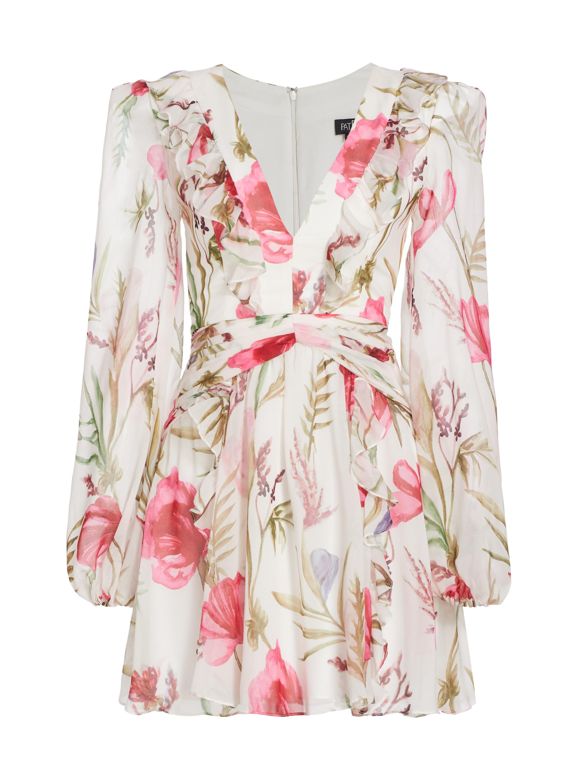 PatBO Women's Viera Balloon-Sleeve Minidress - White