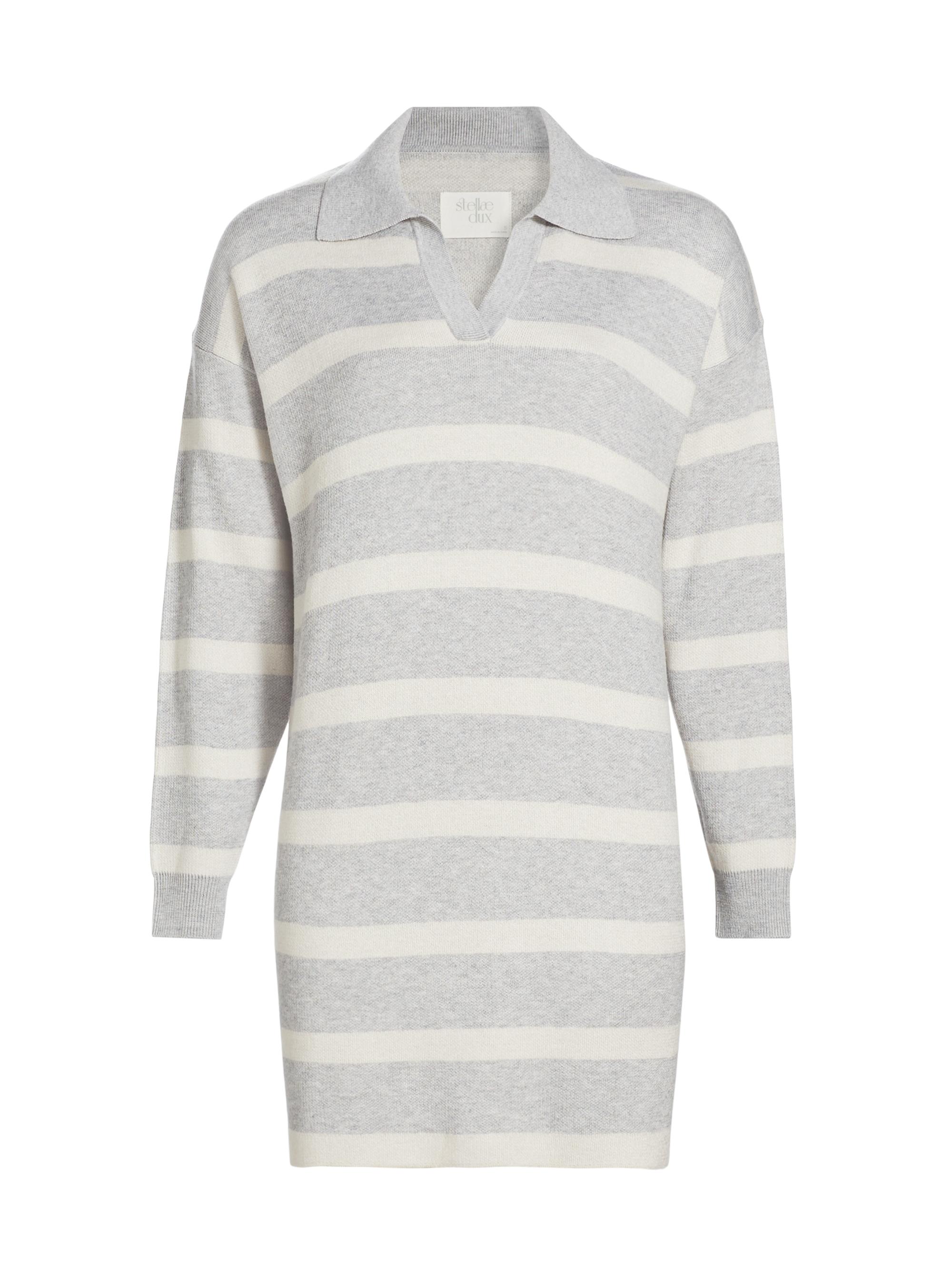 Birdseye Striped Polo Dress