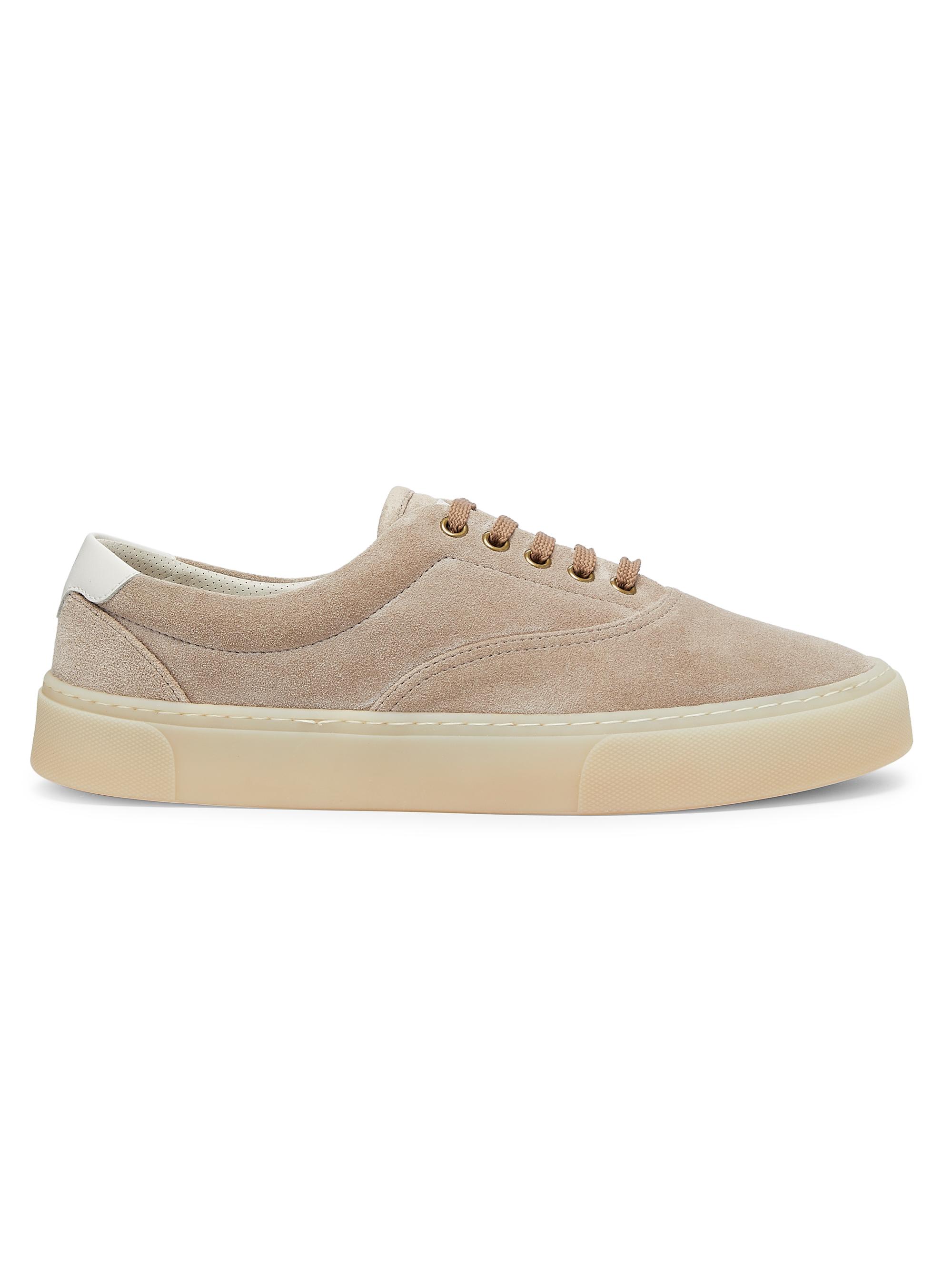 Brunello Cucinelli Men's Suede Low-Top Sneakers - Tan