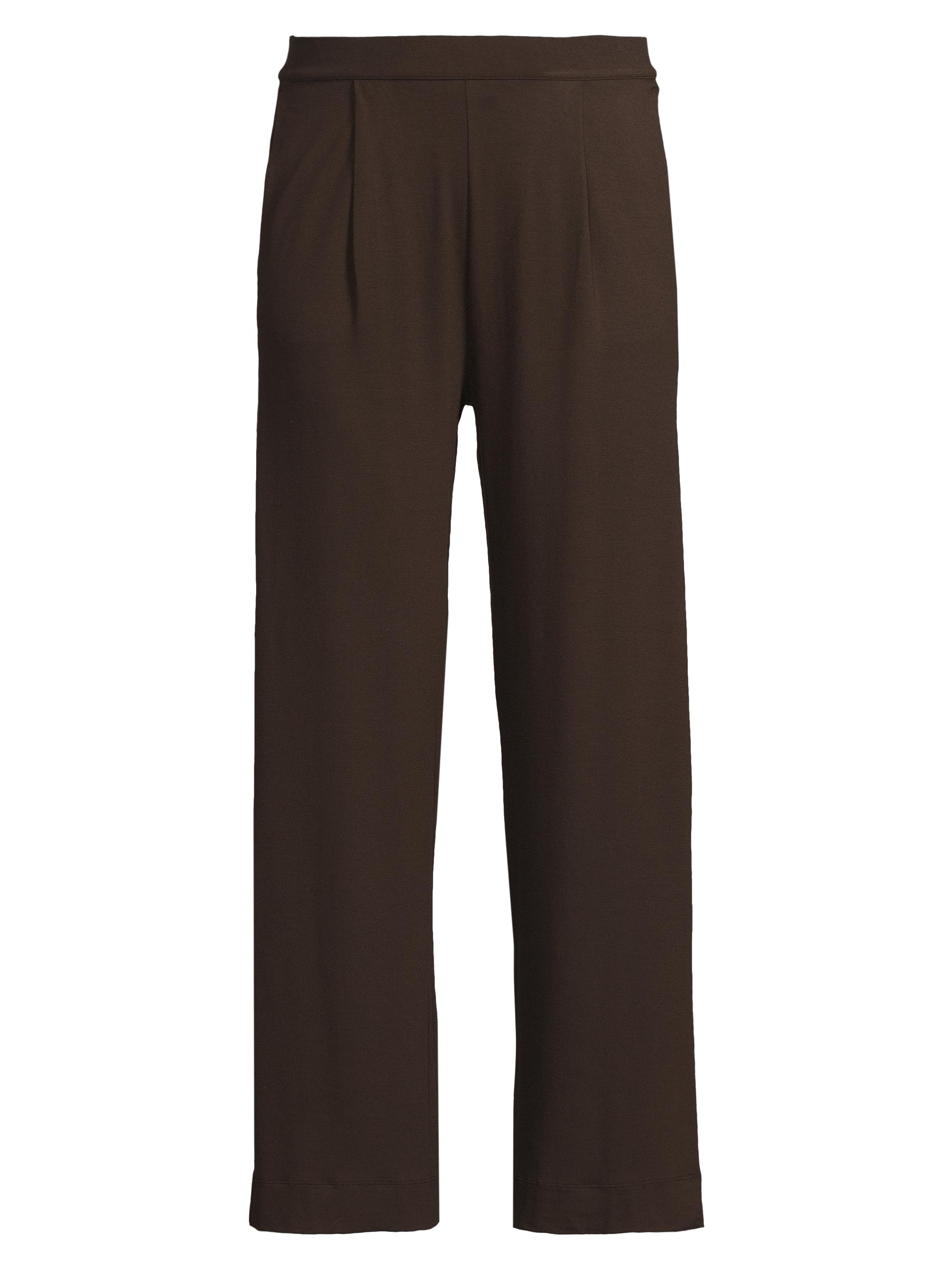 Majestic Filatures Women's Soft Touch Straight-Leg Pants - Coffee