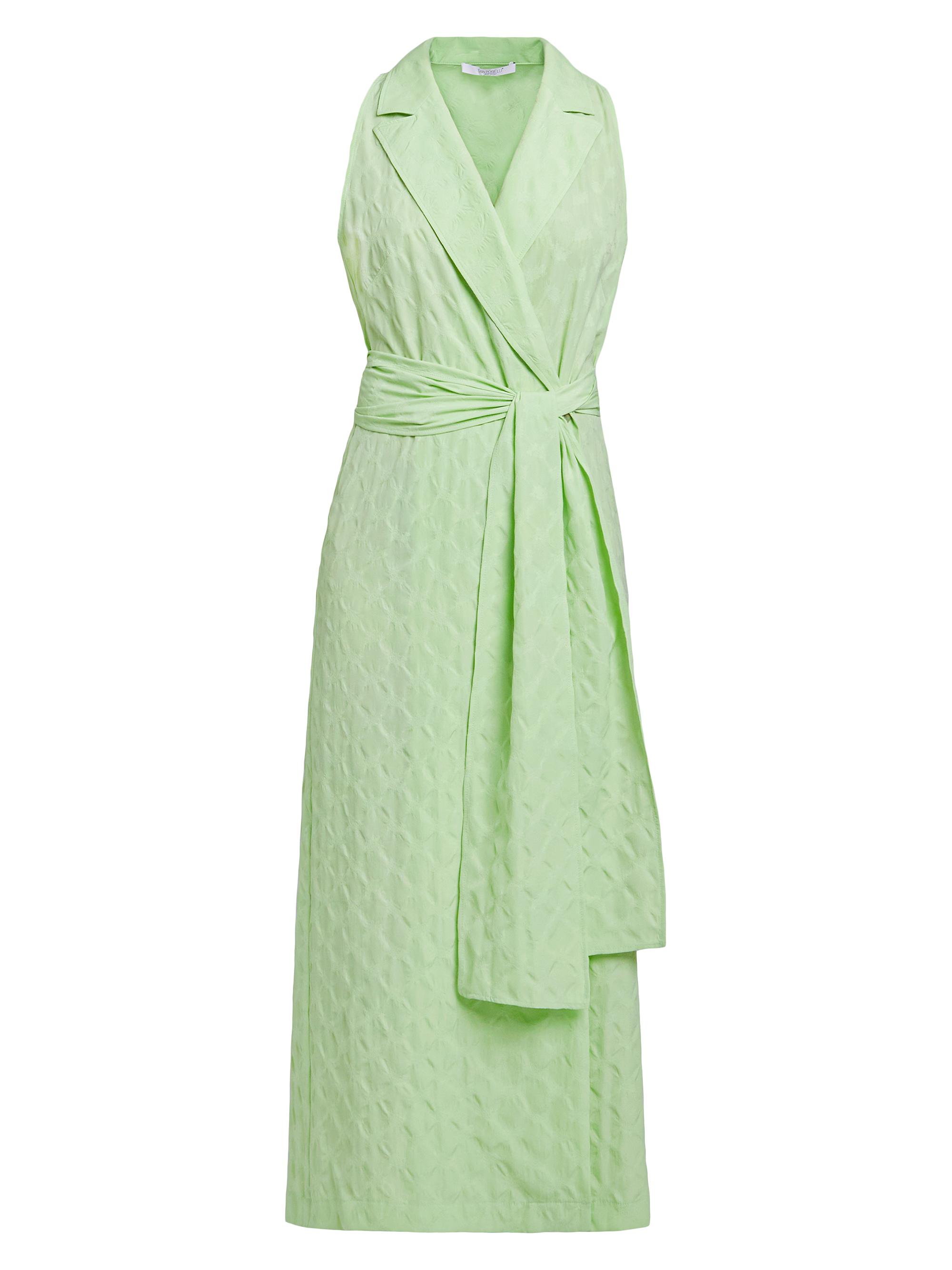 Santorelli Women's Jacquard Tie-Waist Maxi Dress - Green Tea