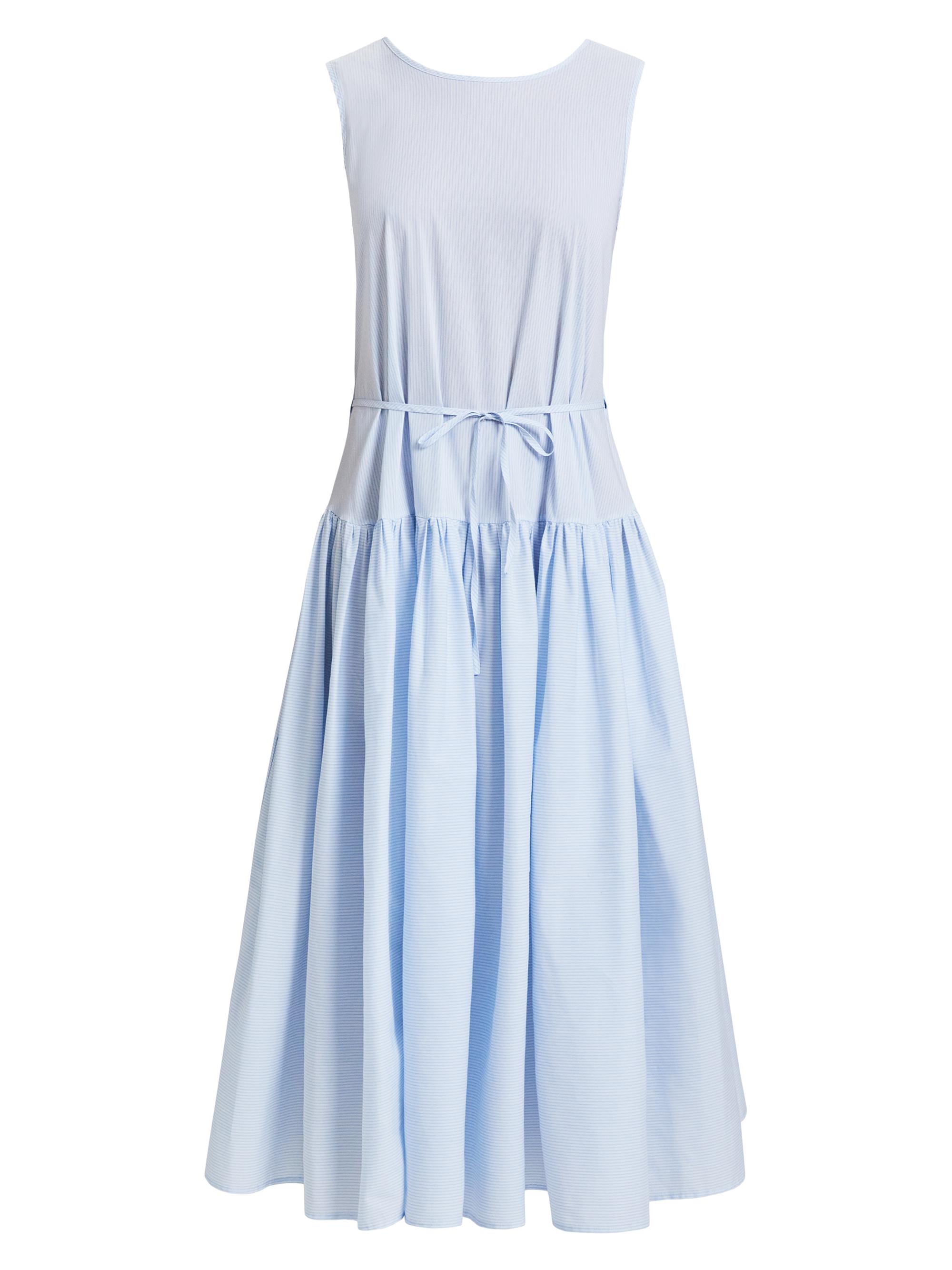 Santorelli Women's Sleeveless Drop-Waist Midi-Dress - Sky Blue