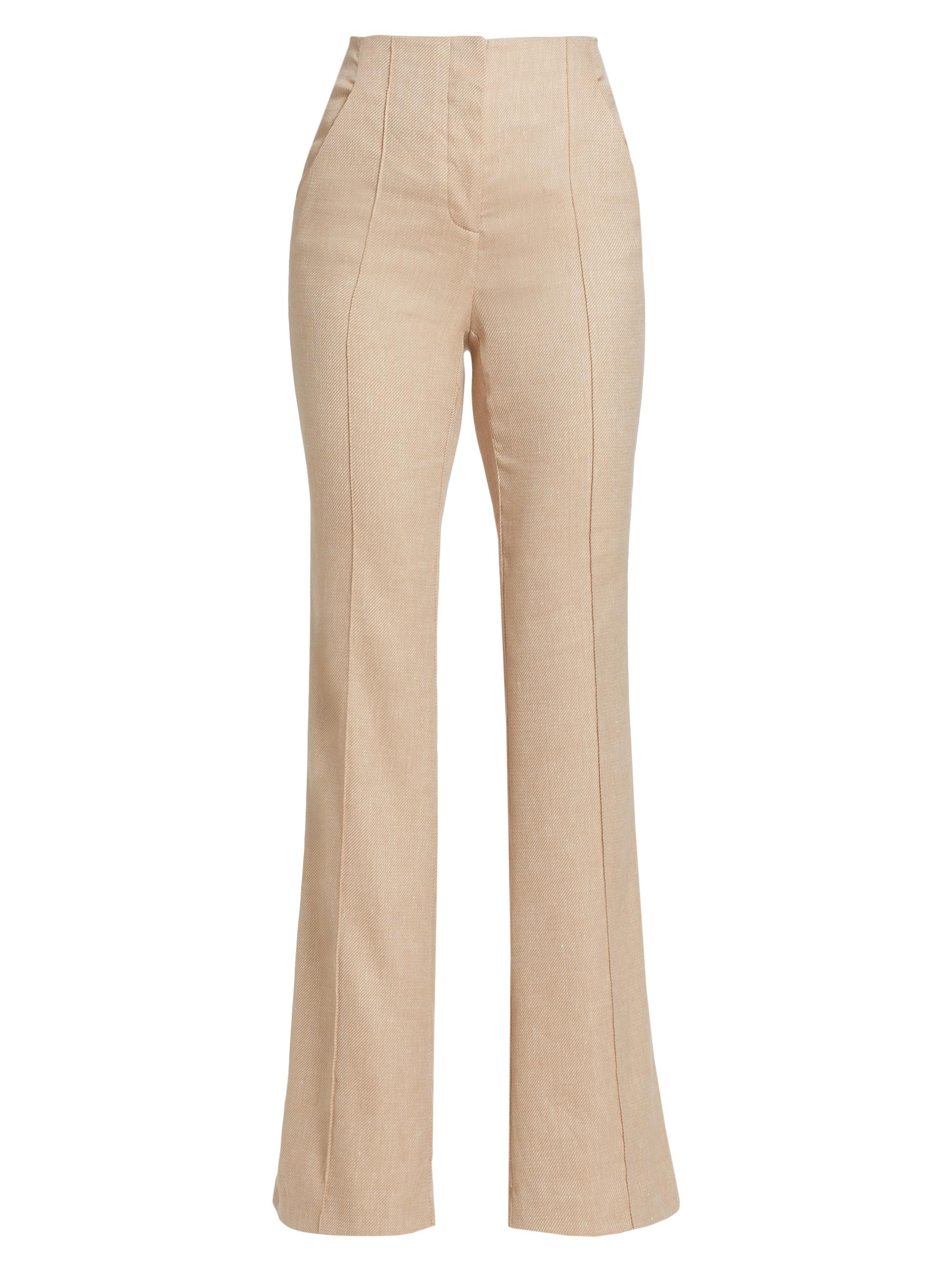 Veronica Beard Komi Flared Linen Pants | Saks Fifth Avenue