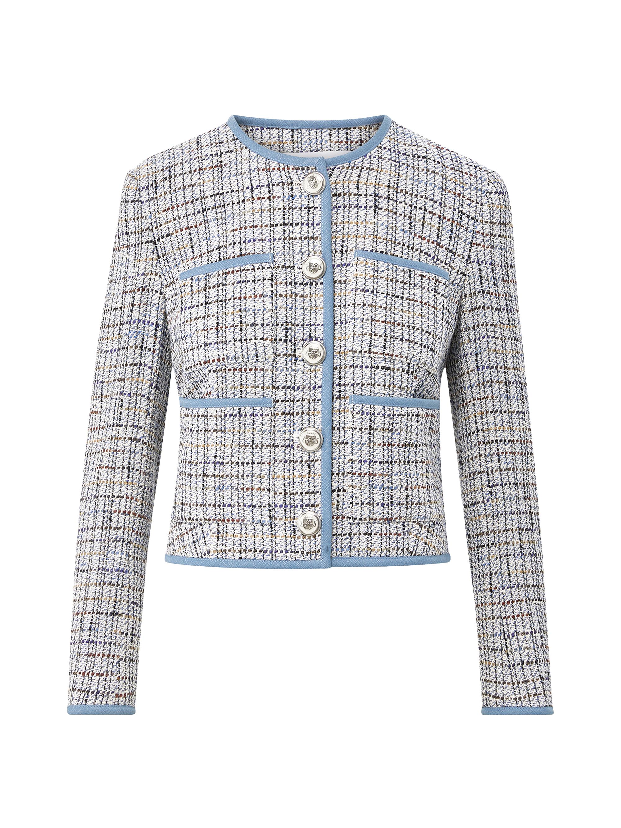 Veronica Beard Women's Darla Tweed Jacket - Blue Multi