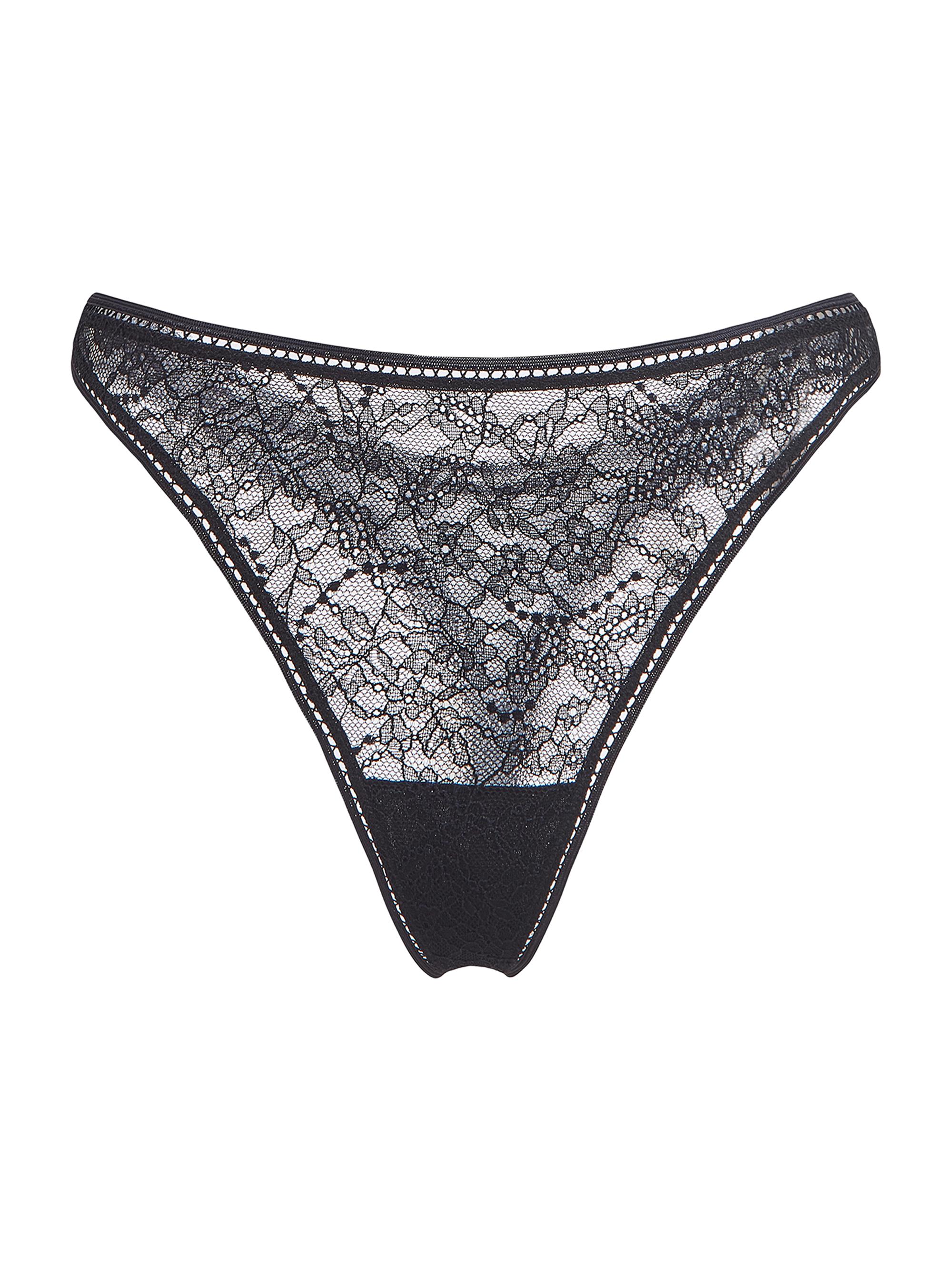 Wolford Women's Lace Thong - Black
