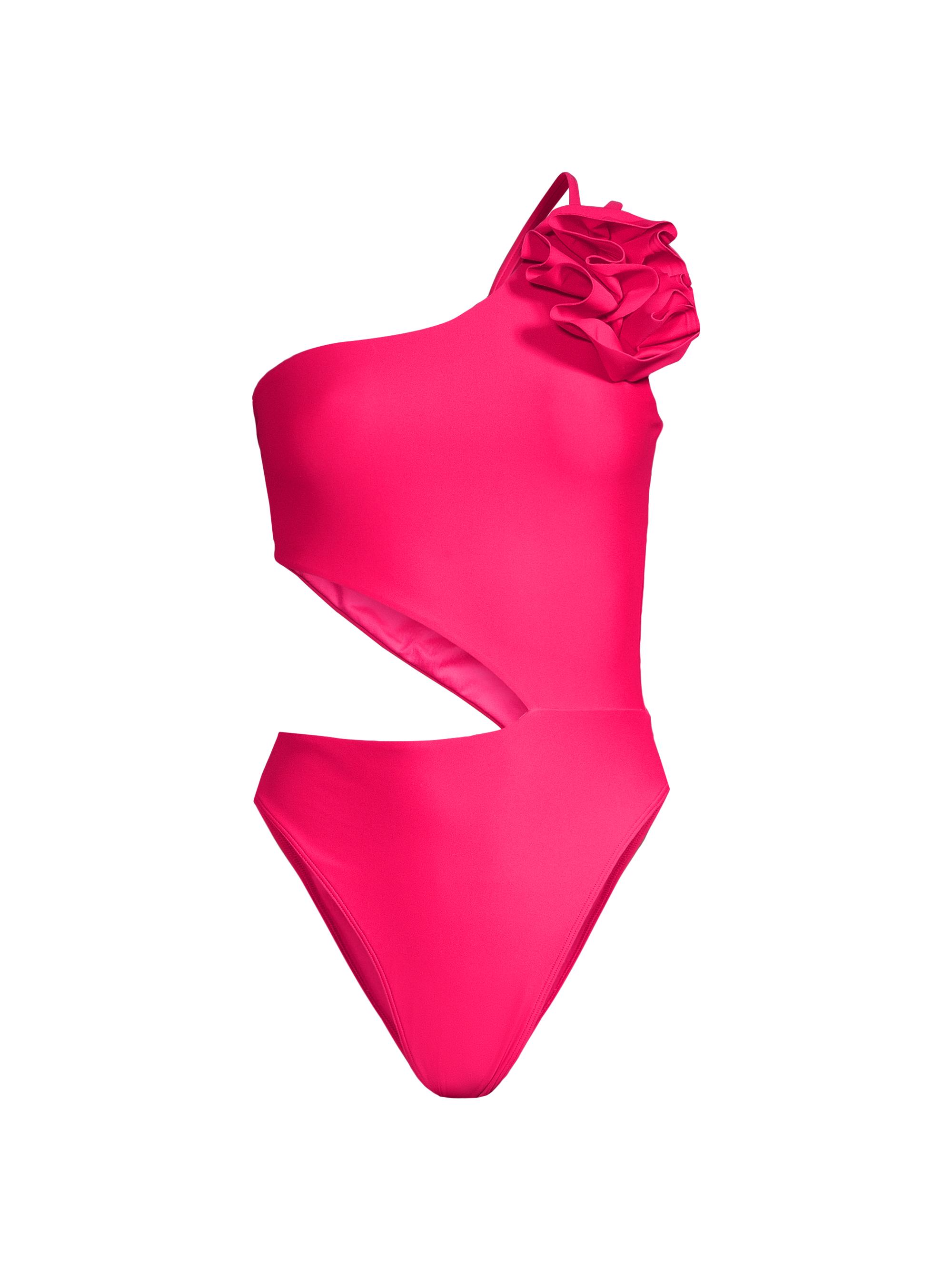 Ramy Brook Women's Nyomi Rosette Cut-Out One-Piece Swimsuit - Perfect Pink