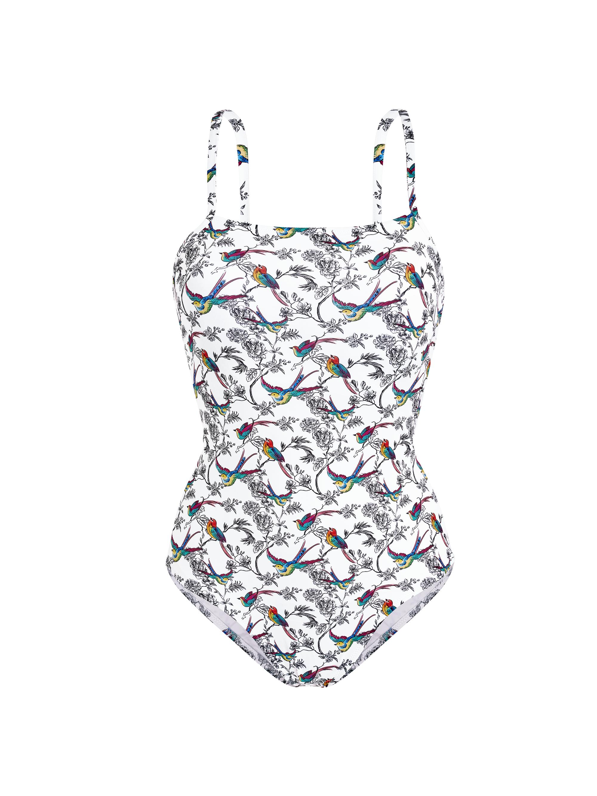 Vilebrequin Women's Rainbow Birds One-Piece Swimsuit - Blanc