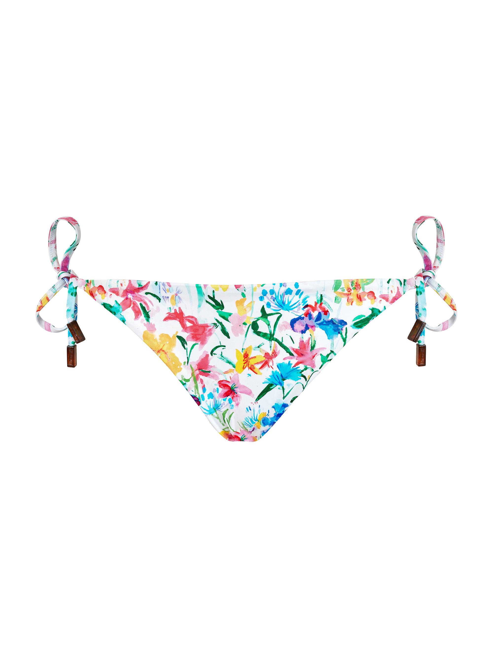 Vilebrequin Women's Happy Flow Floral Side-Tie Bikini Bottom - Blanc