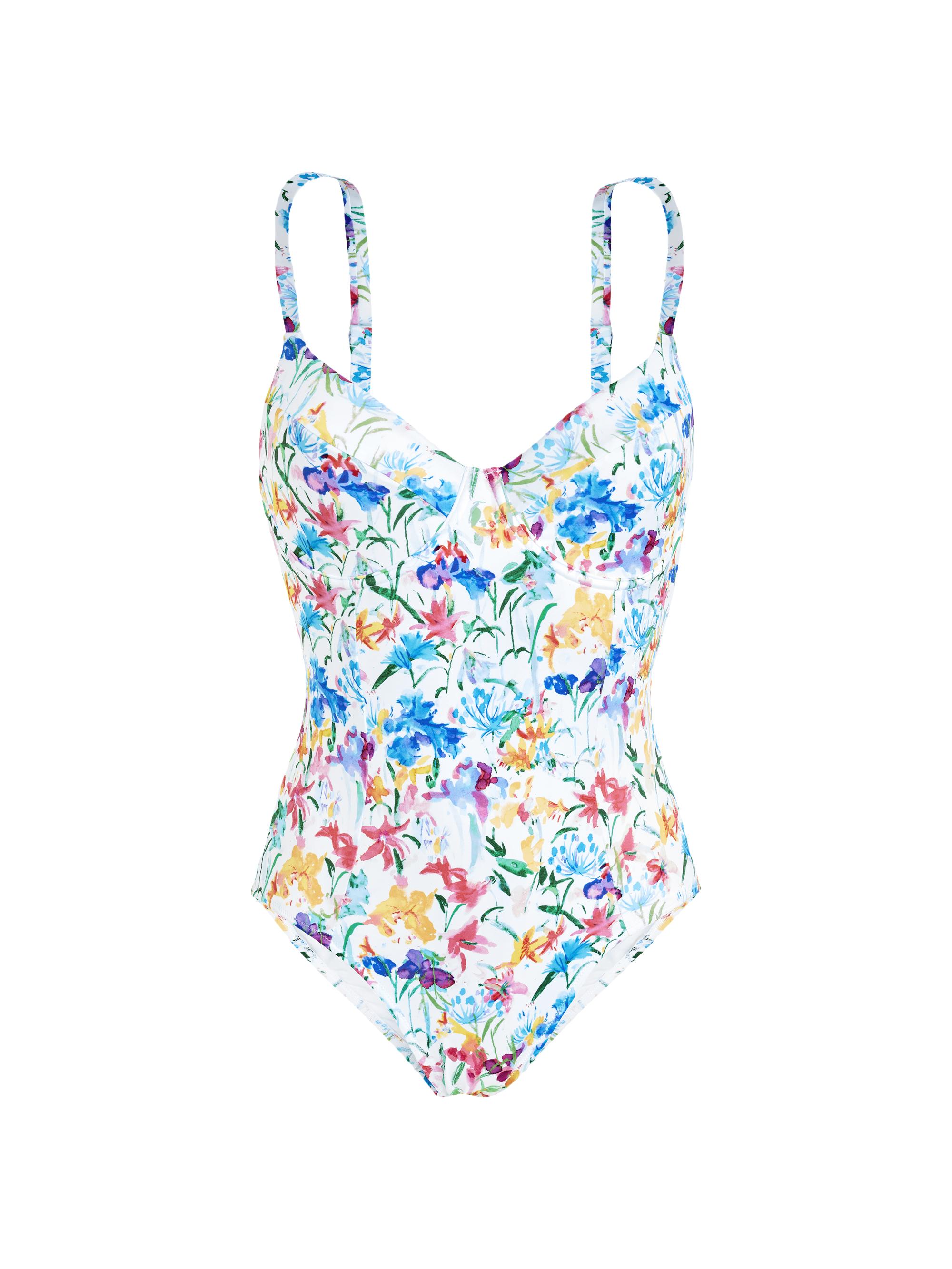 Vilebrequin Women's Happy Flowers Underwire One-Piece Swimsuit - Blanc