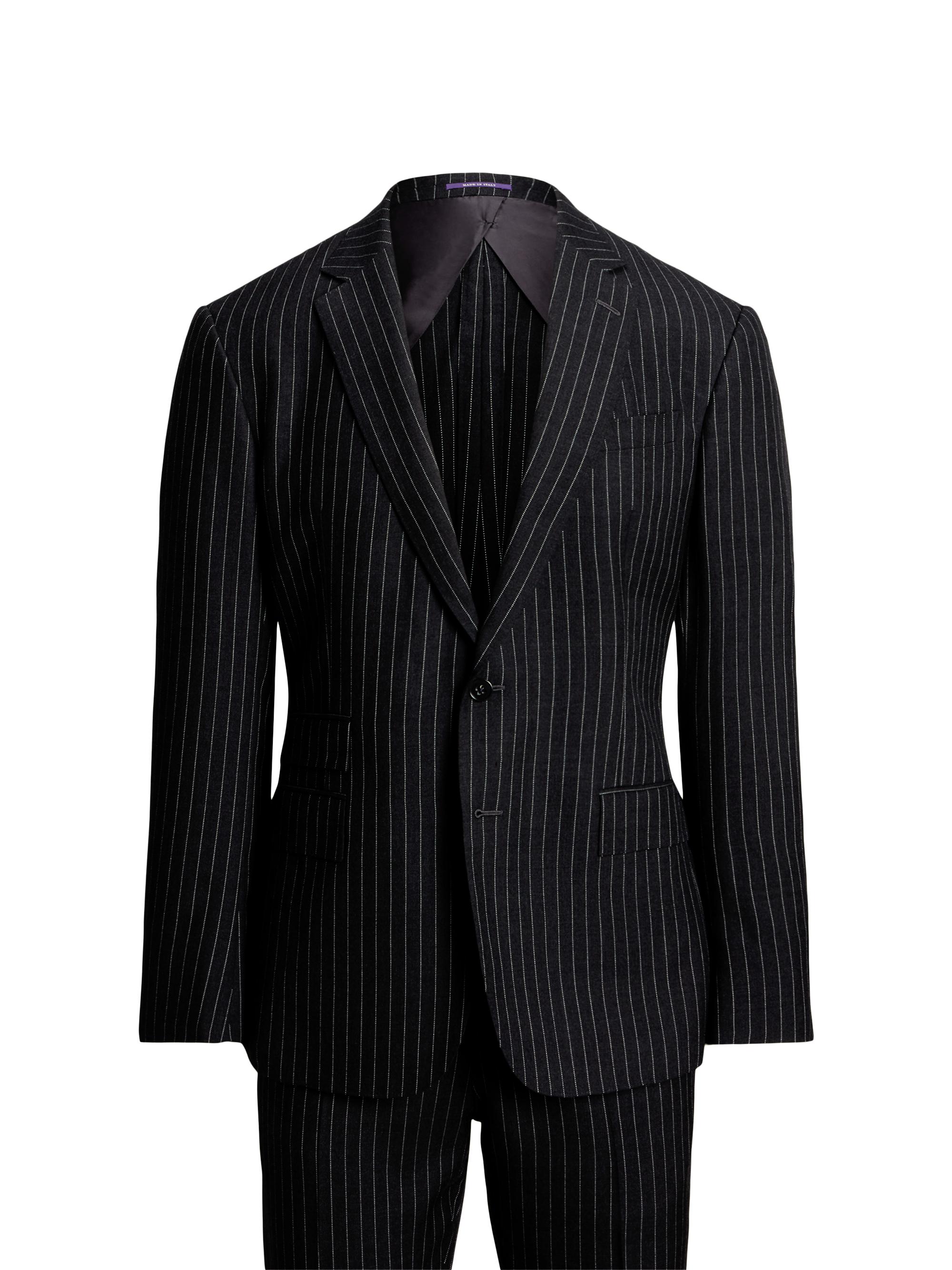 Ralph Lauren Black Label スーツ 40S ストライプ Ralph Lauren Purple Label Kent Pinstriped Wool Suit | Saks