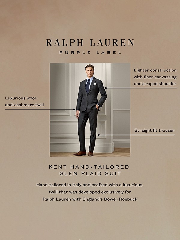 Shop Ralph Lauren Purple Label Wool Single-Breasted Suit Shop Ralph Lauren Purple Label Wool Single-Breasted Suit