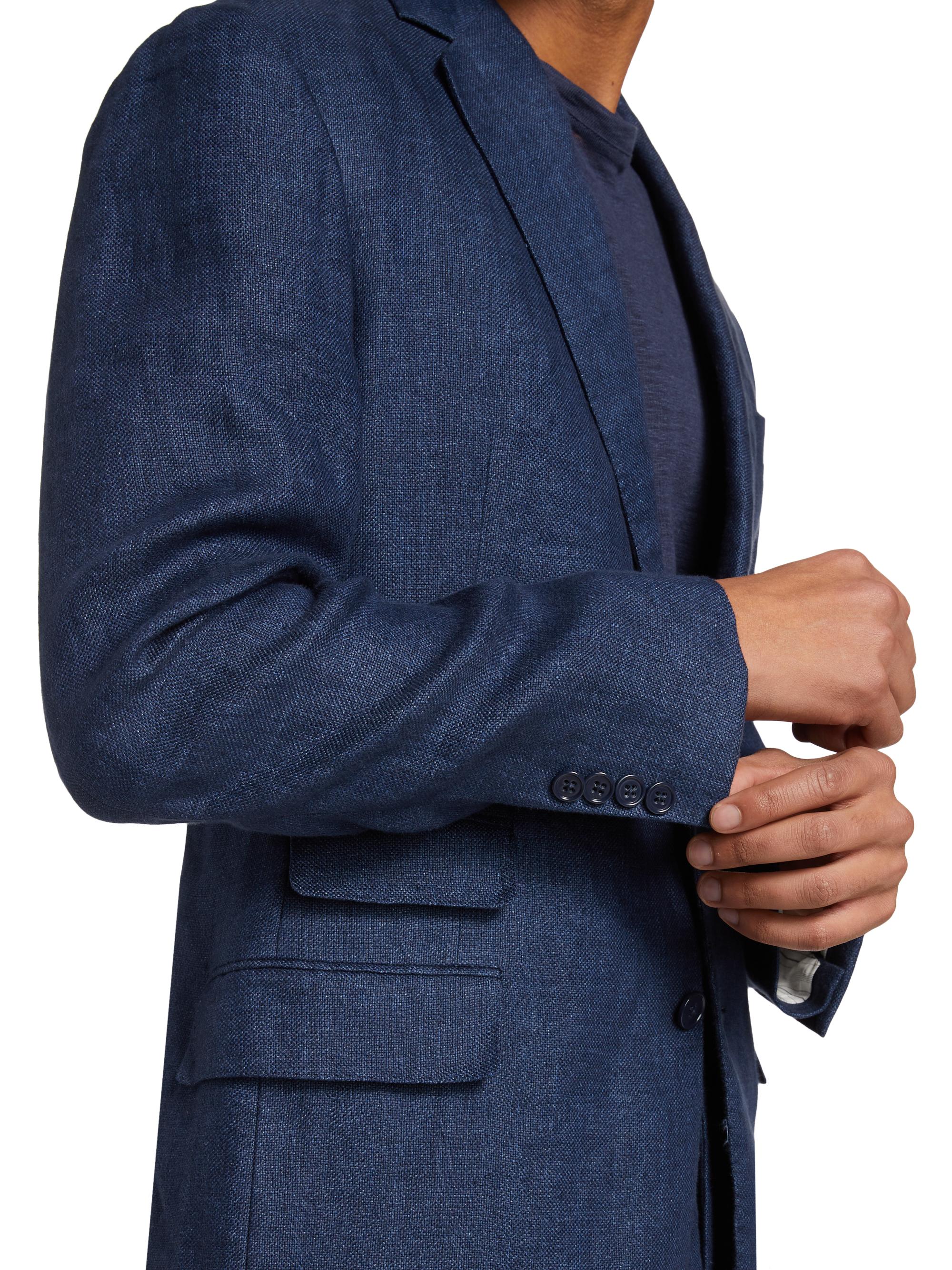 Shop Ralph Lauren Purple Label Kent Linen Single-Breasted Blazer 
