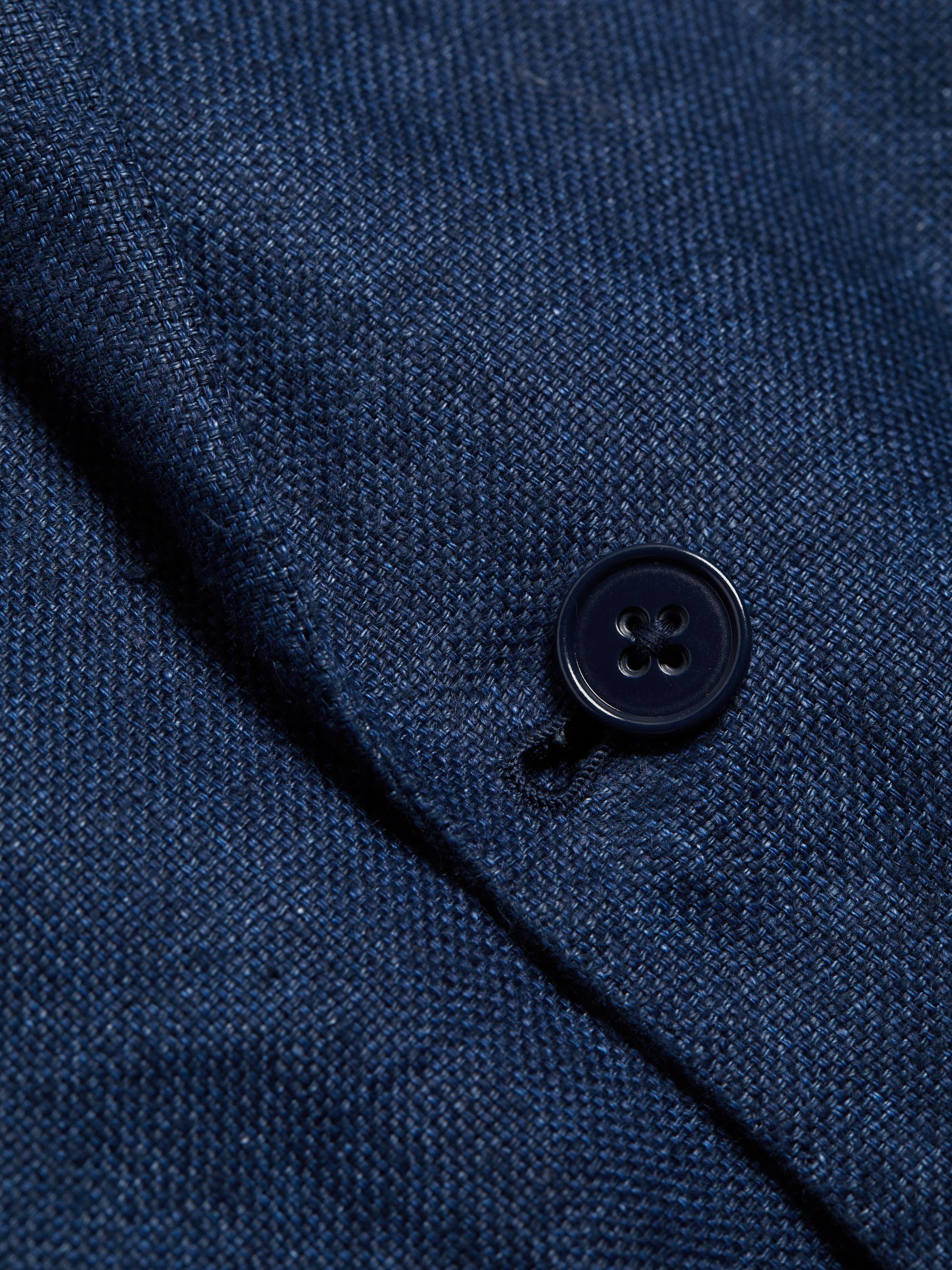 Shop Ralph Lauren Purple Label Kent Linen Single-Breasted Blazer 