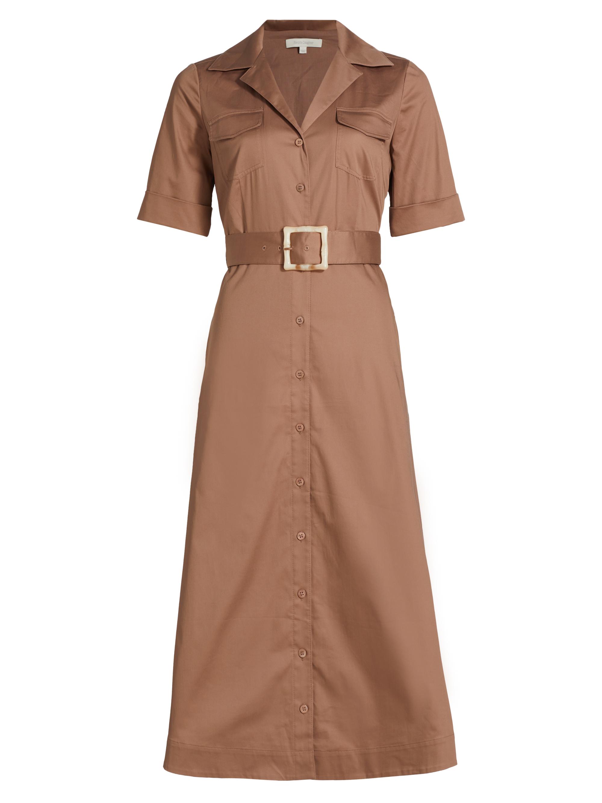 Favorite Daughter Women's Expressing Myself Cotton-Blend Midi-Dress - Macchiato