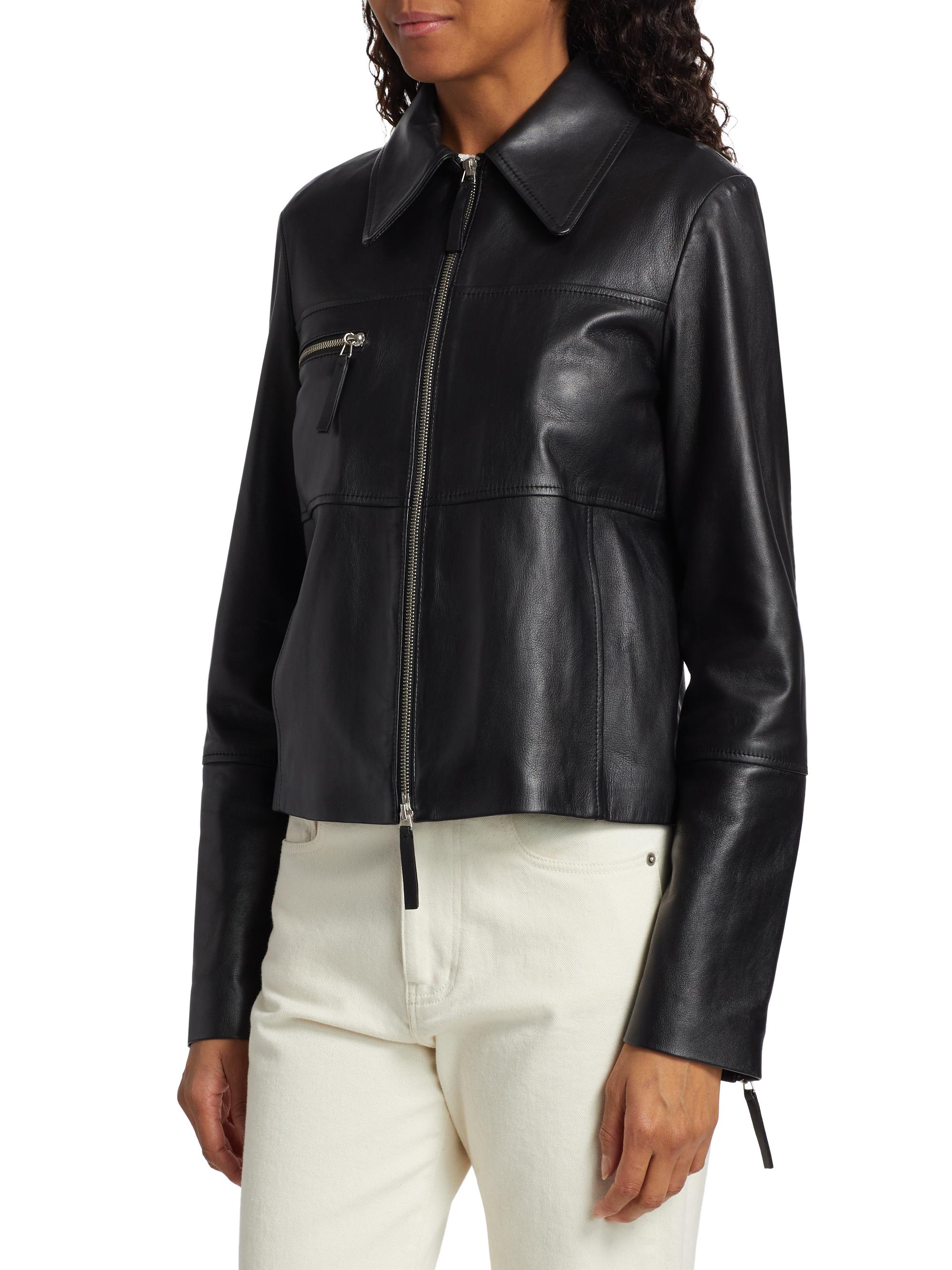 Proenza Schouler White Label Annabel Leather Zip Jacket | Saks